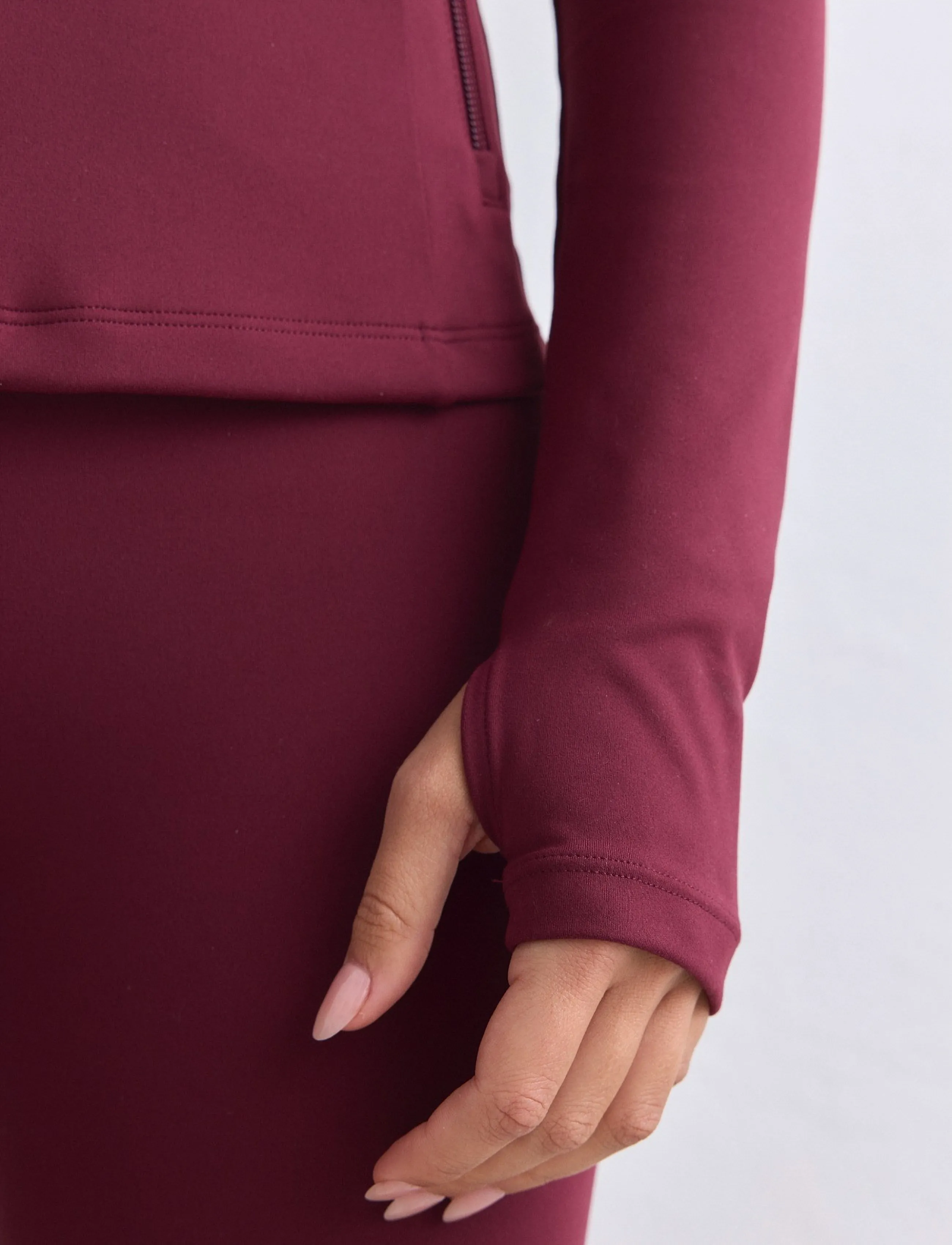 aim´n - Sense Zip Jacket - Överdelar - merlot - 4