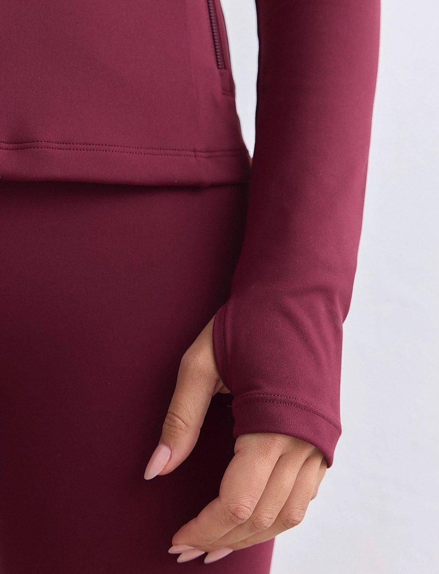 aim´n - Sense Zip Jacket - Överdelar - merlot - 4