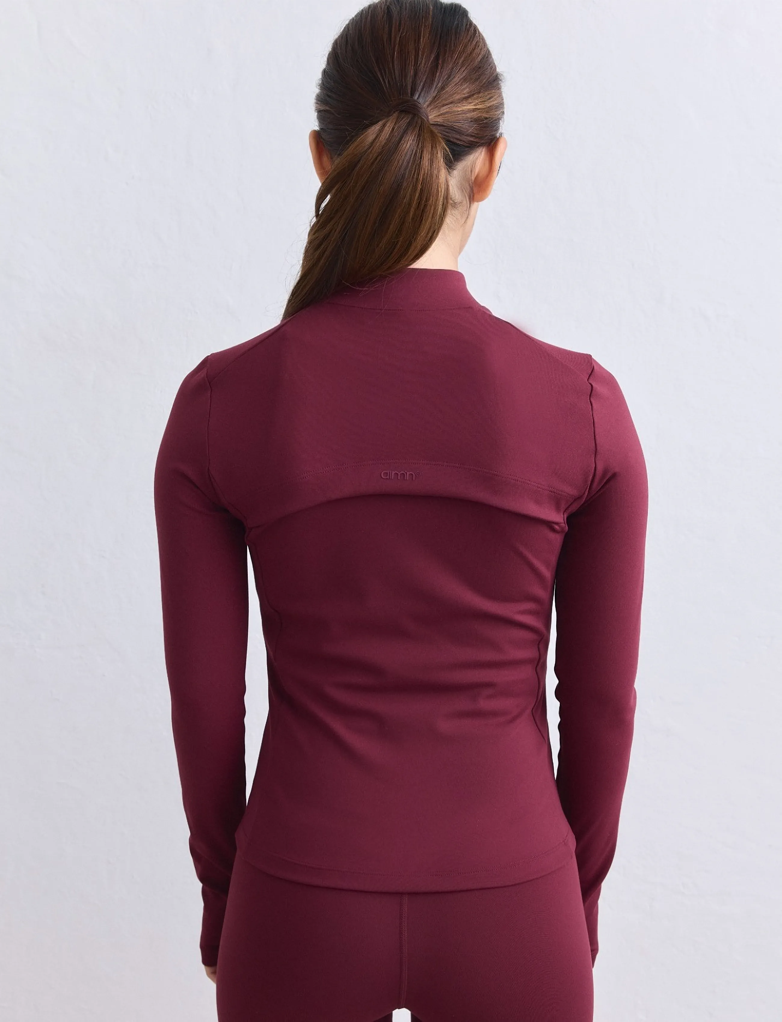 aim´n - Sense Zip Jacket - Överdelar - merlot - 5