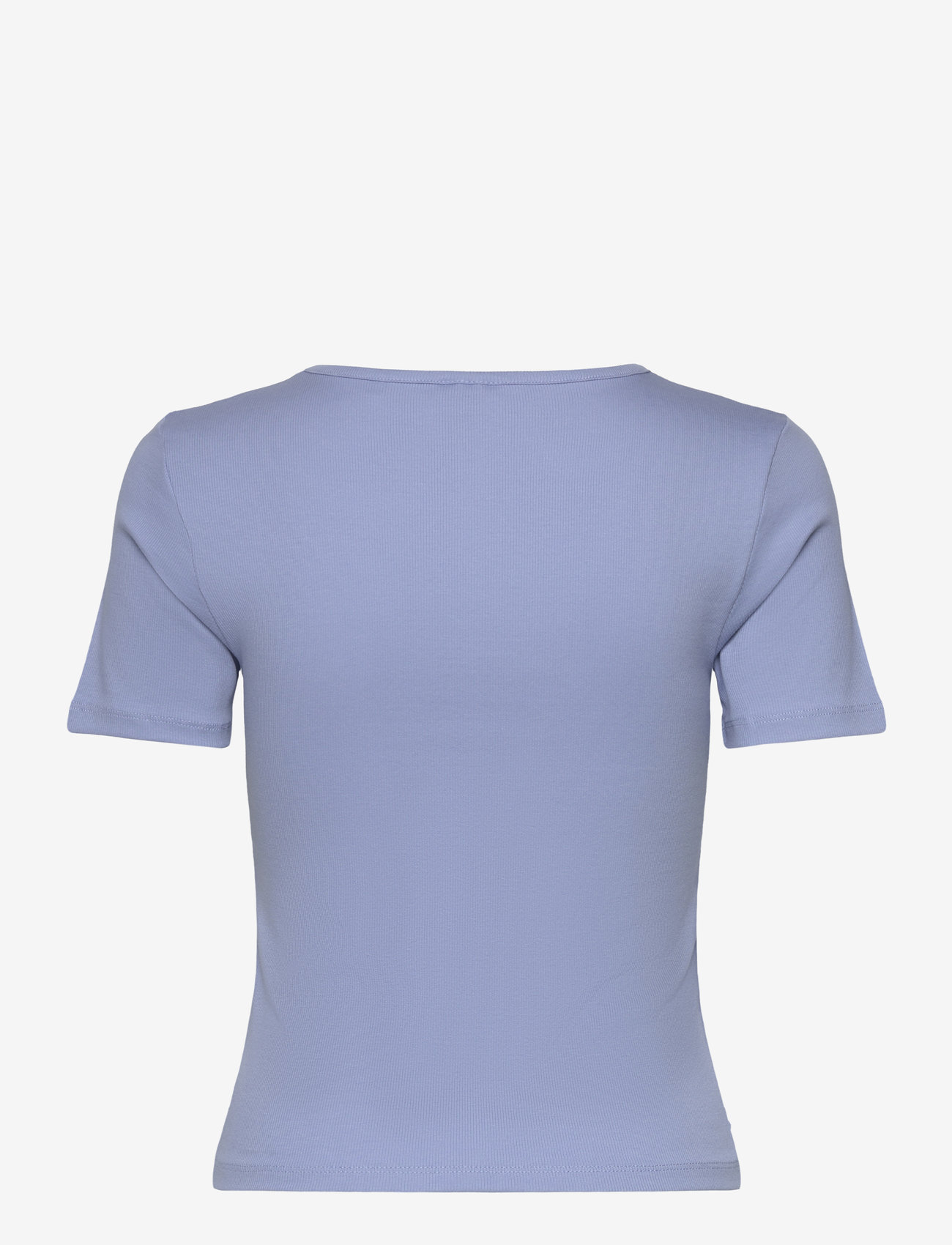 aim´n - Ease Ribbed Short Sleeve - t-shirts - blue mist - 2