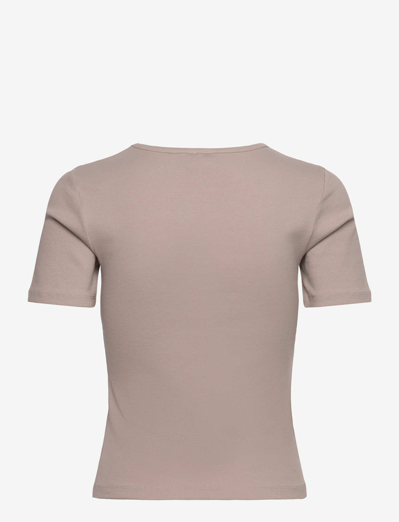 aim´n - Ease Ribbed Short Sleeve - t-shirts - dark clay - 2