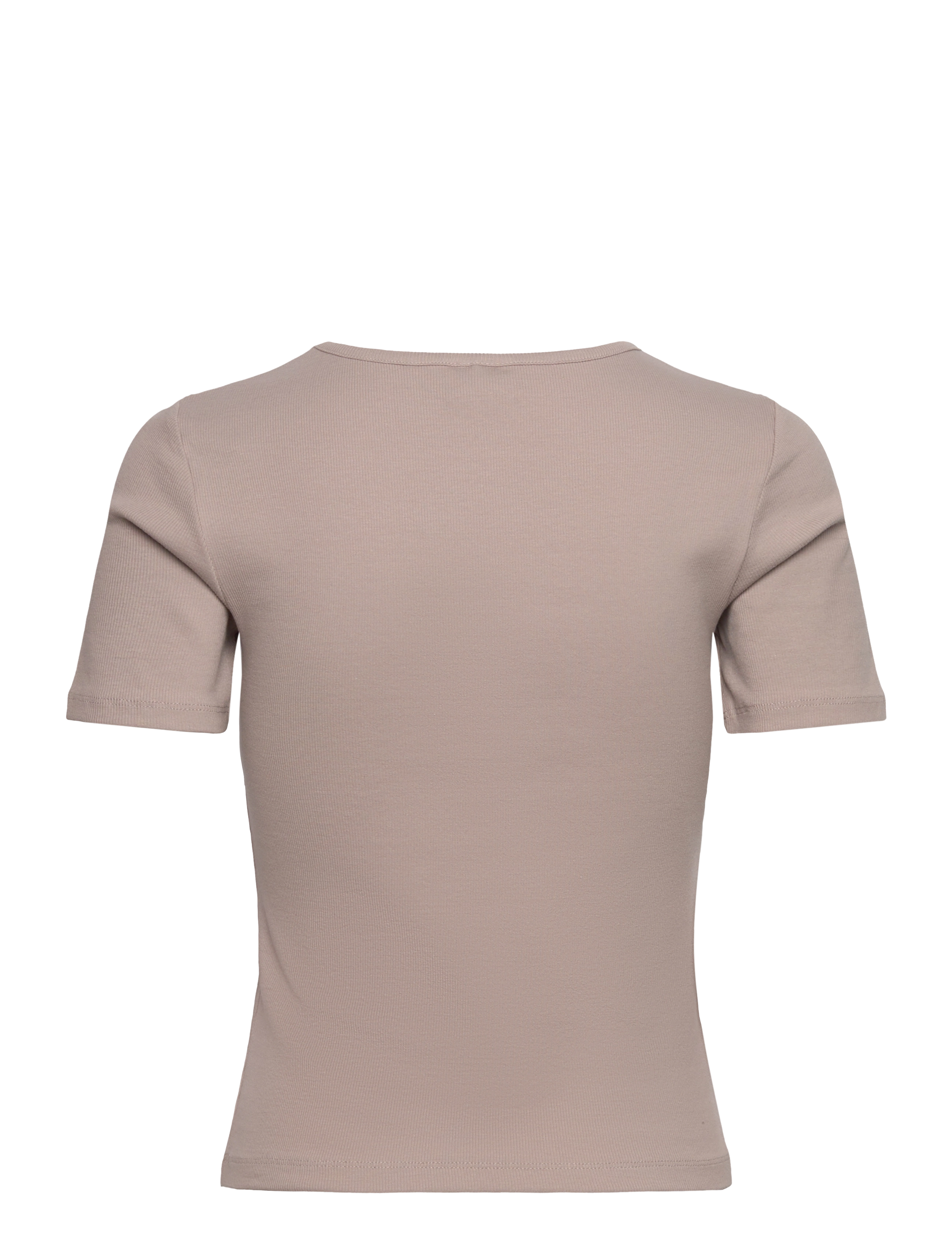 aim´n - Ease Ribbed Short Sleeve - t-shirts - dark clay - 2