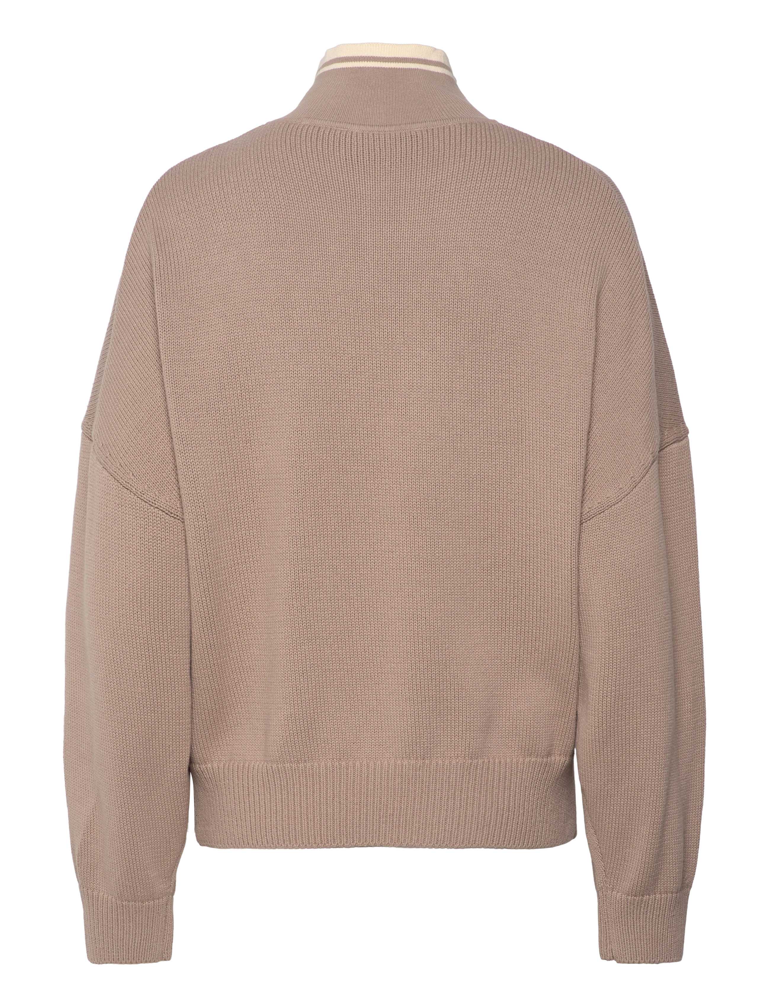 aim´n - College Knitted Half Zip - stickat - dark clay - 2