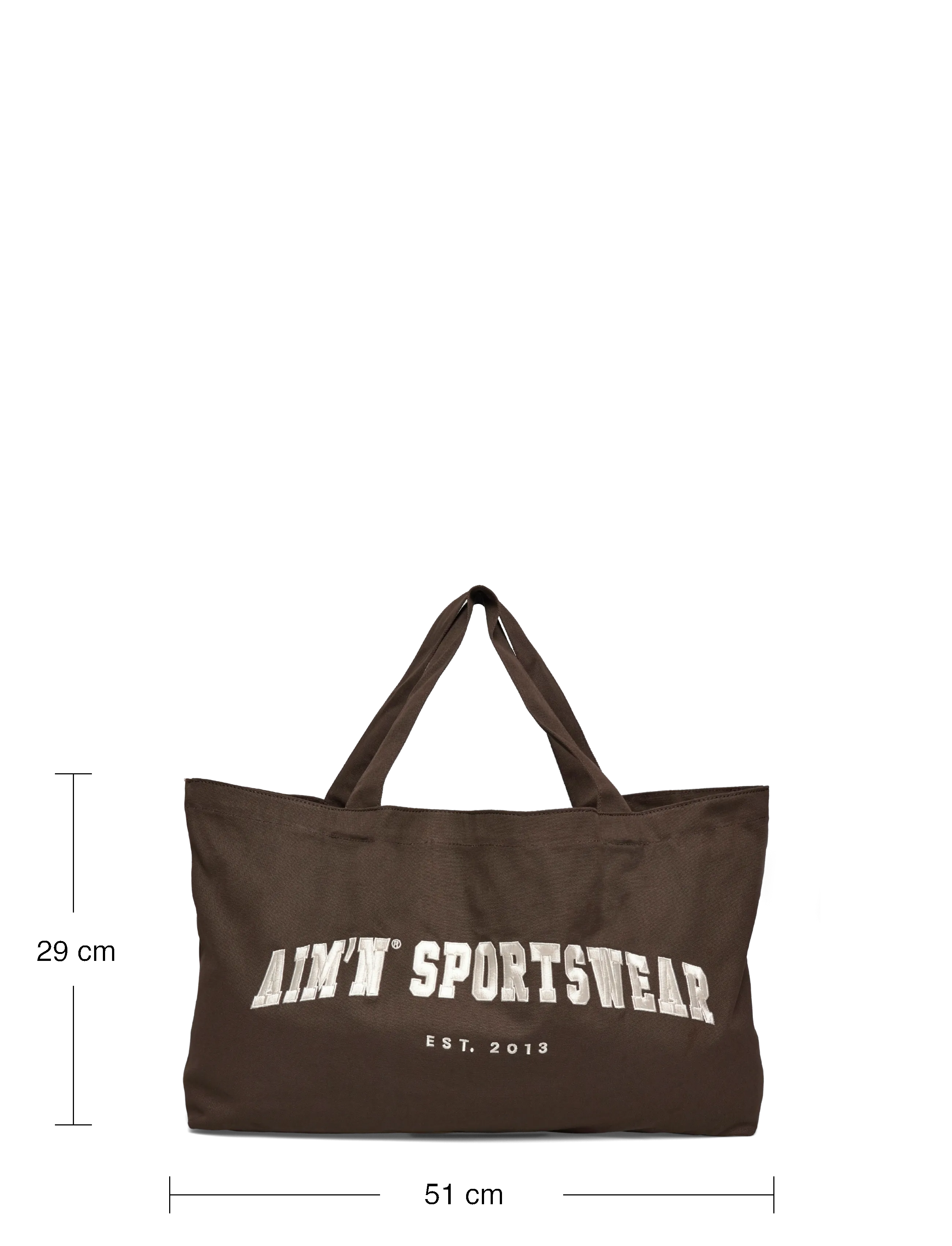 aim´n - Varsity Tote Bag - tragetaschen - chocolate - 3