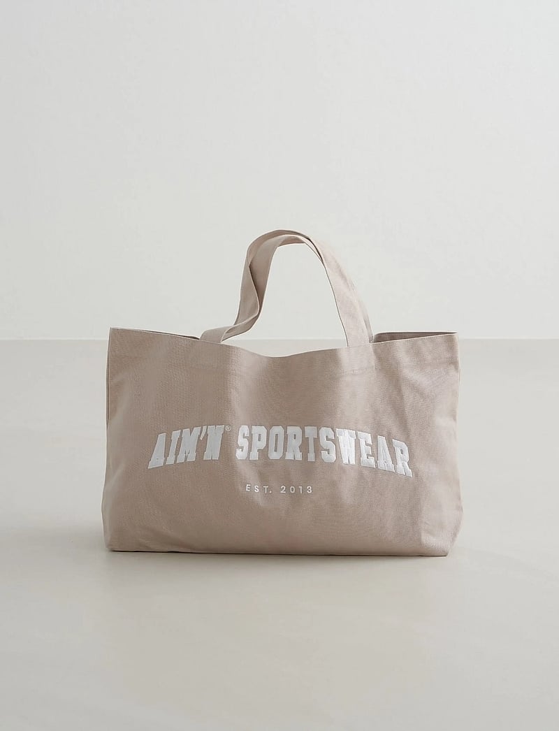 aim´n - Varsity Tote Bag - crossbody- & magväskor - dark clay - 0