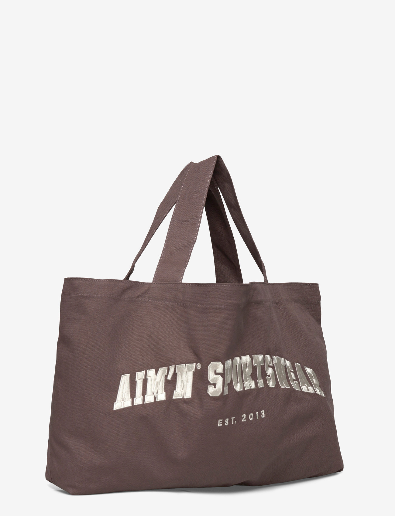 aim´n - Varsity Tote Bag - kangaskassit - macchiato - 2