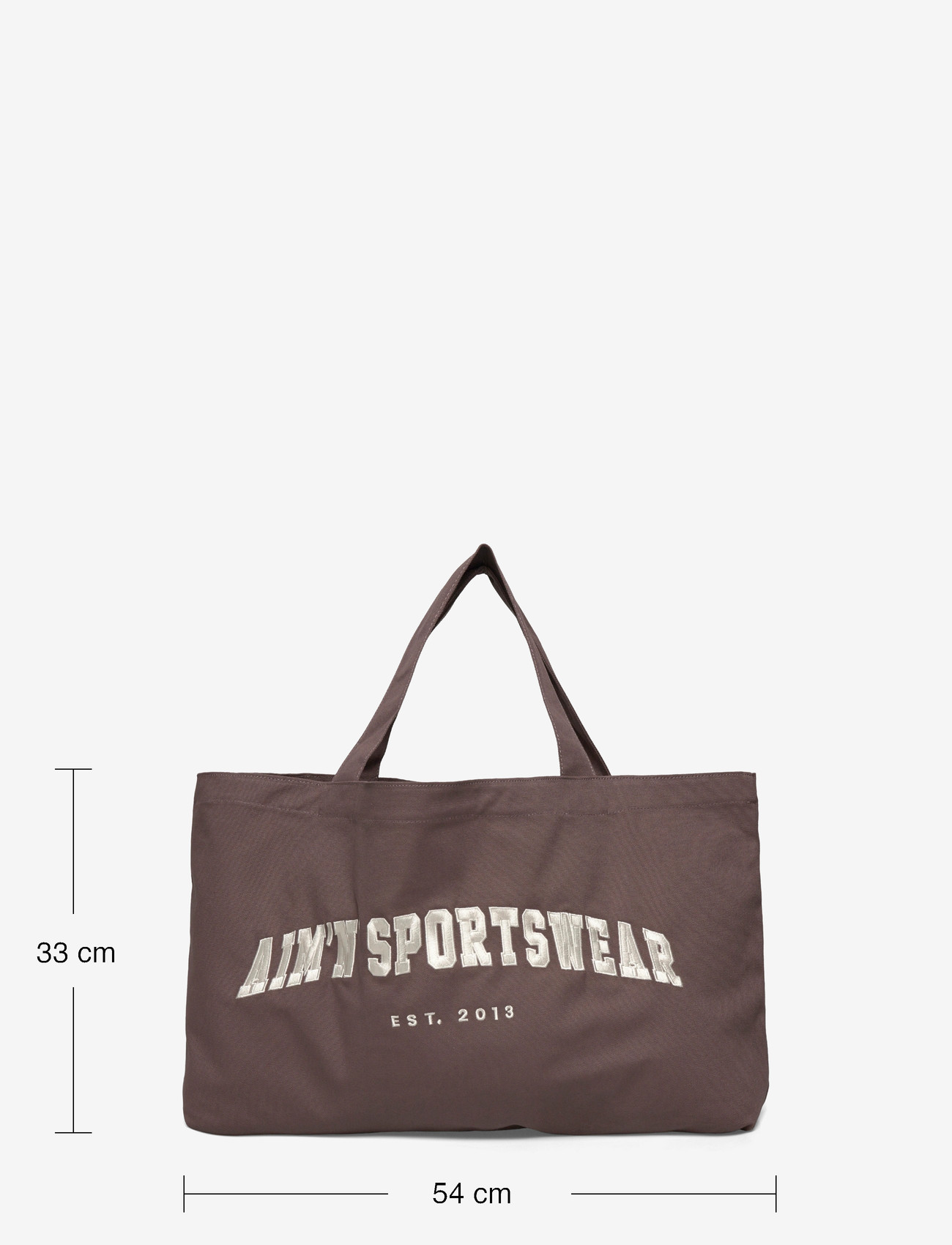 aim´n - Varsity Tote Bag - kangaskassit - macchiato - 3