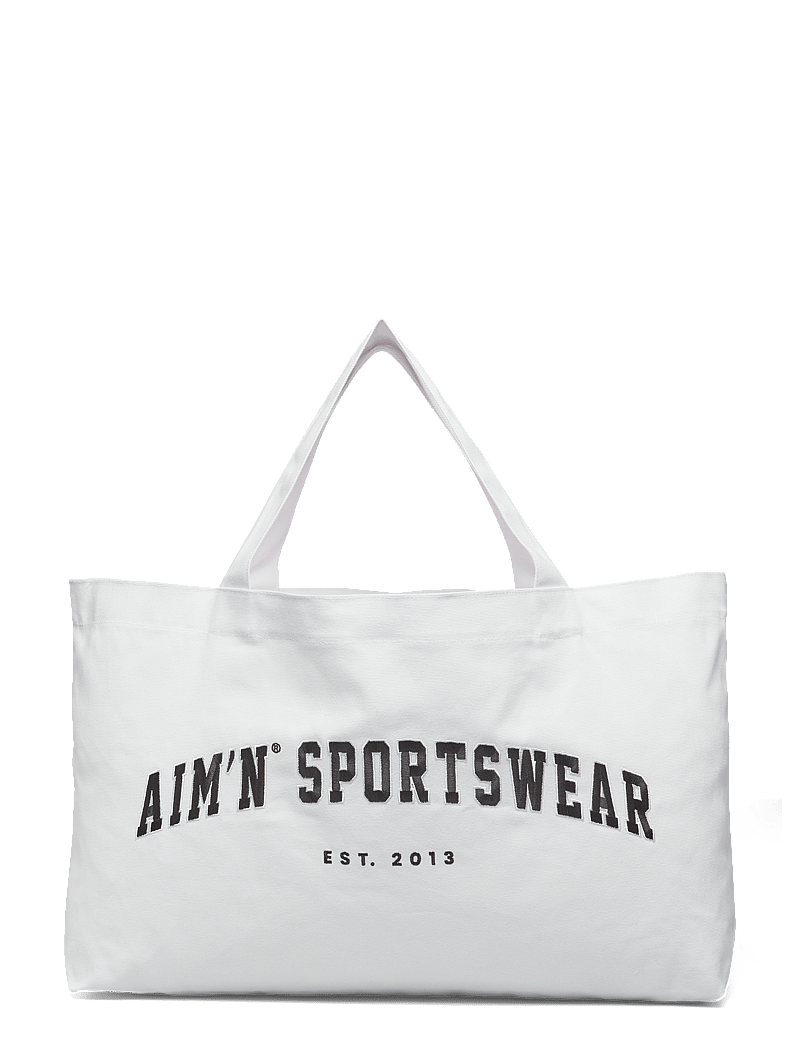 aim´n - Varsity Tote Bag - tragetaschen - off white - 1