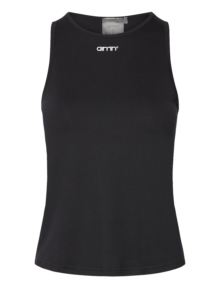 aim´n - Soft Basic Singlet - tank tops - black - 1