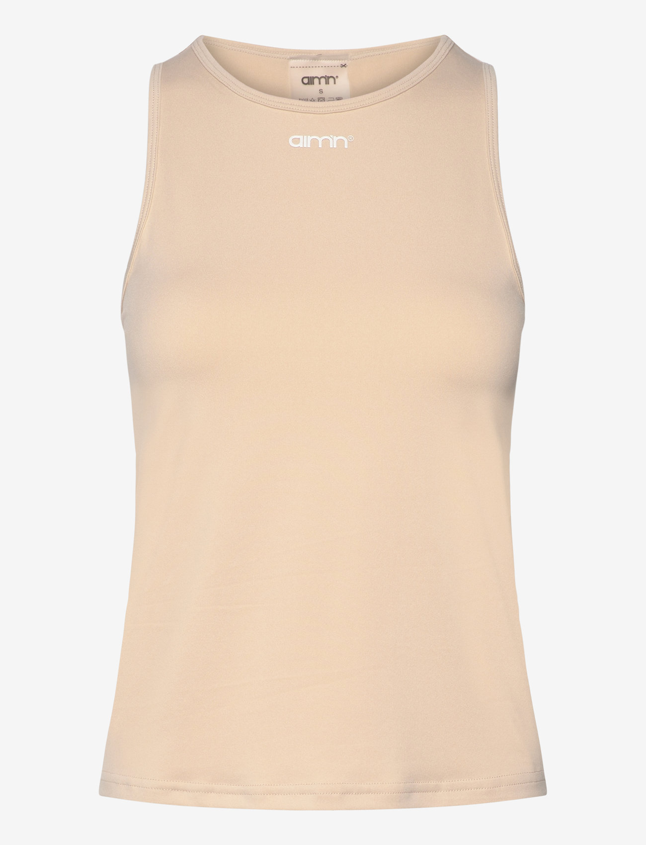 aim´n - Soft Basic Singlet - toppar & t-shirts - cafe au lait - 1