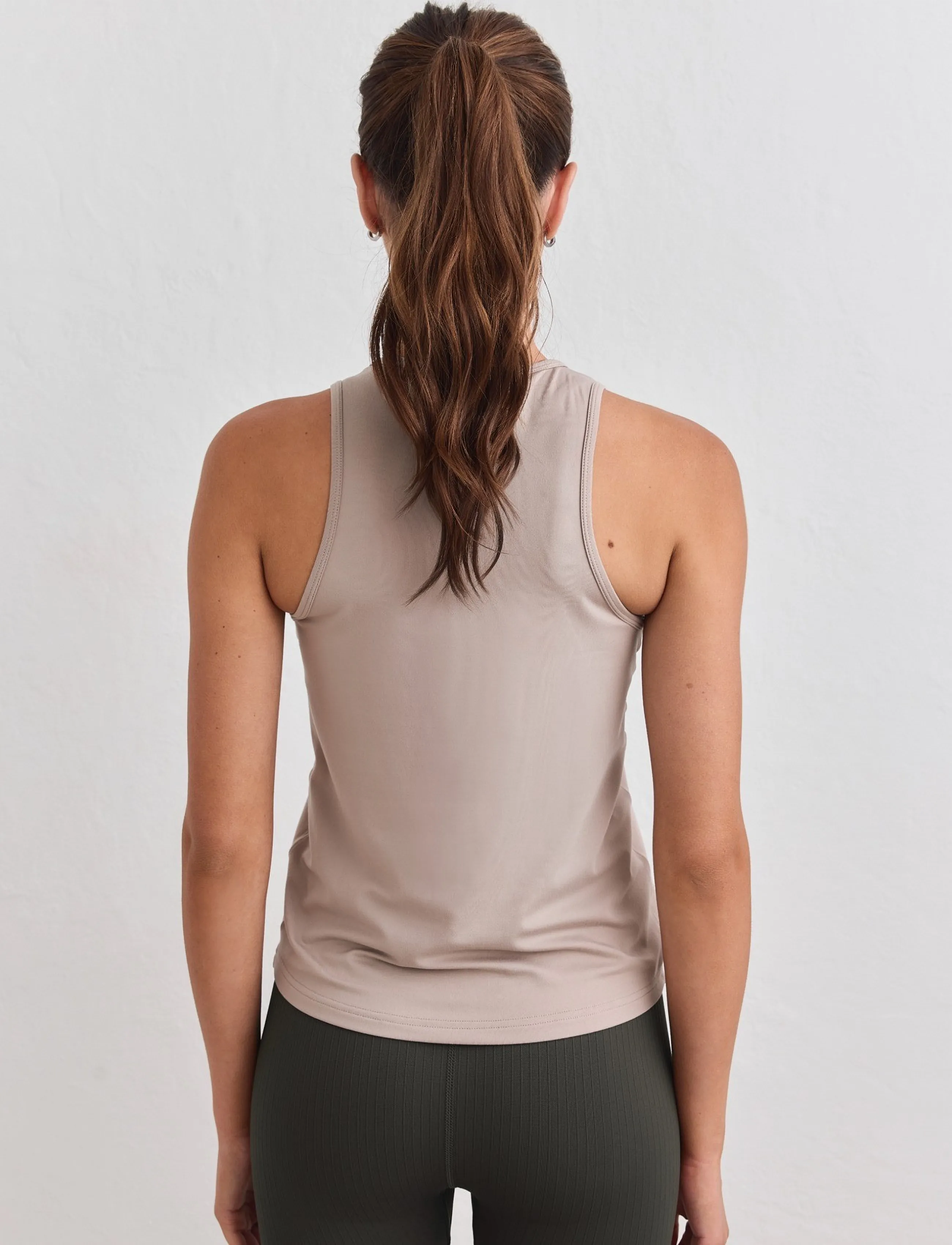 aim´n - Soft Basic Singlet - tank tops - dark clay - 3