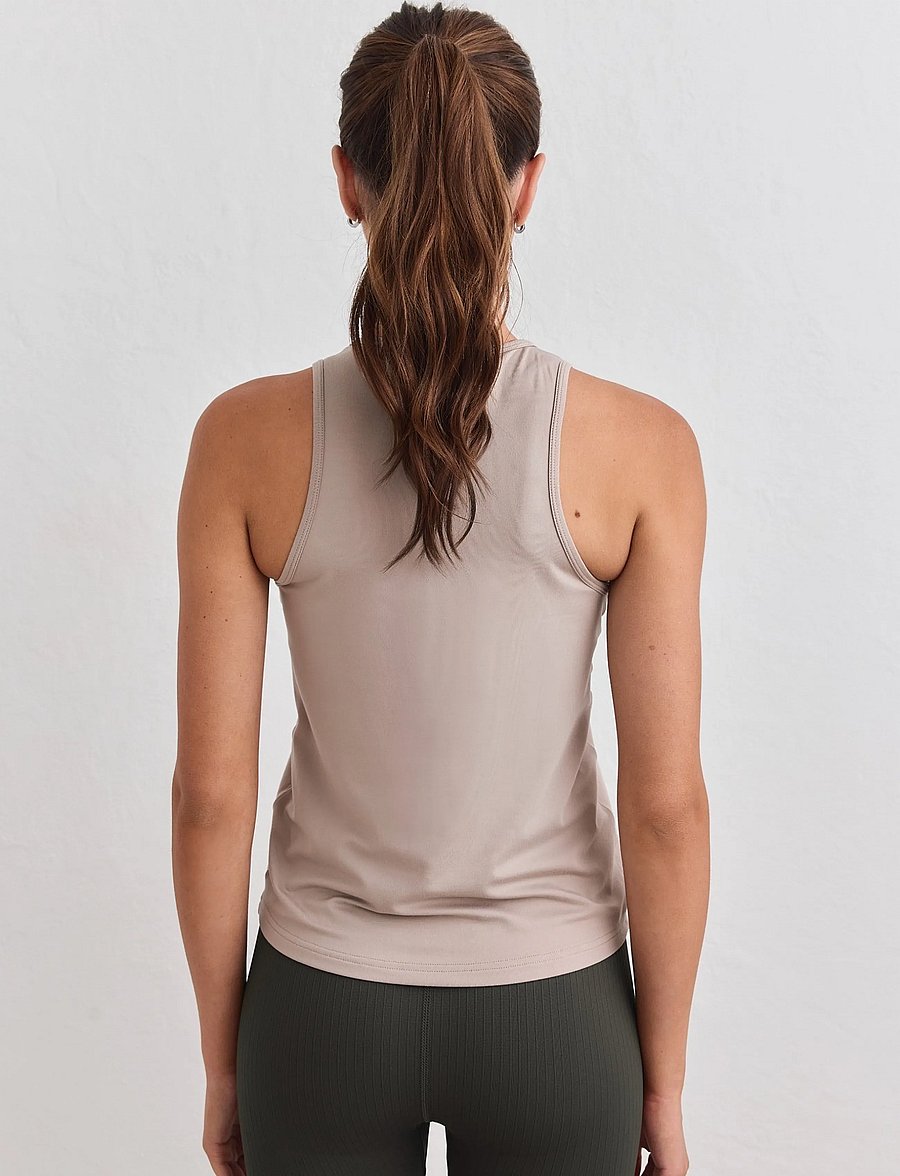 aim´n - Soft Basic Singlet - tank tops - dark clay - 3