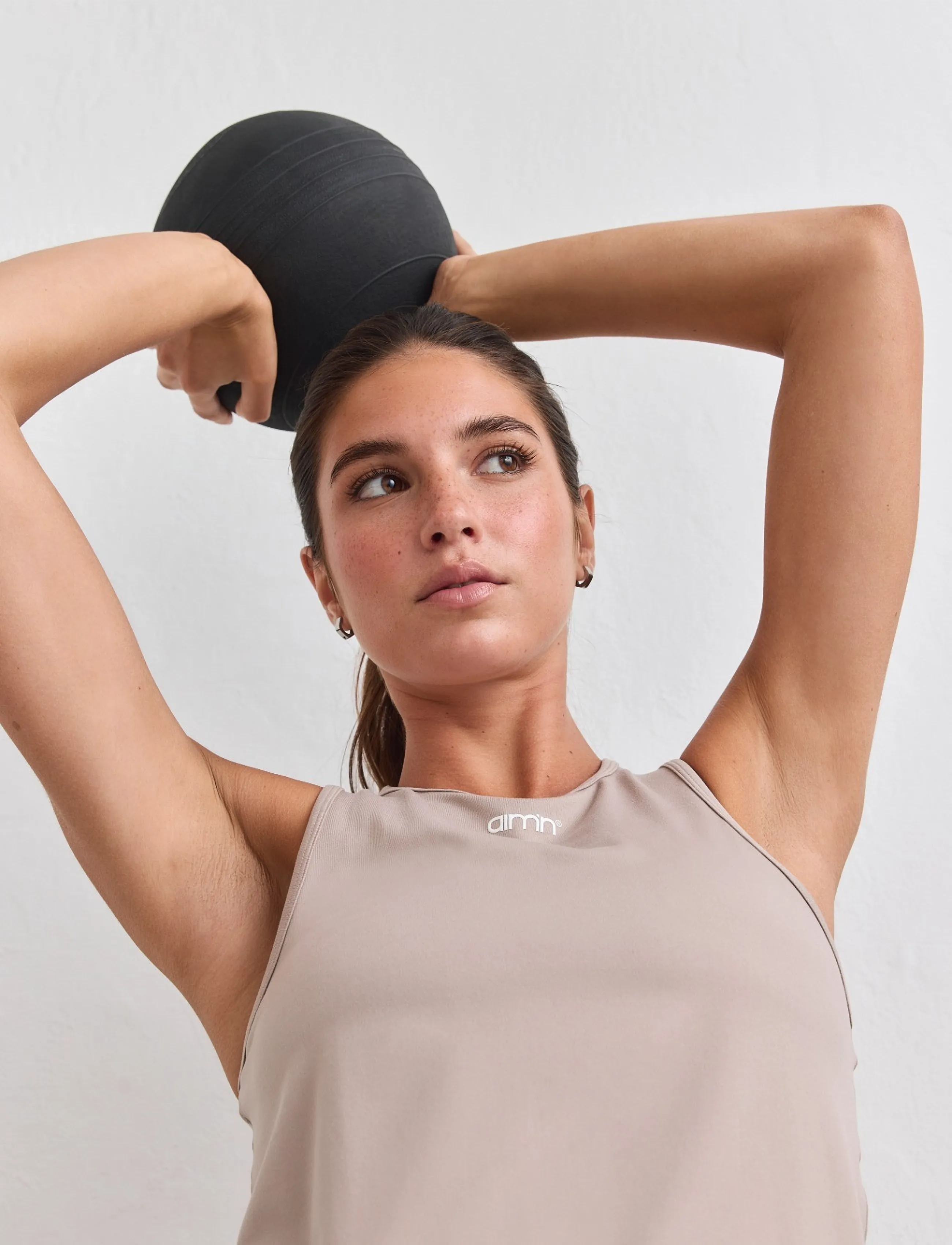 aim´n - Soft Basic Singlet - tank tops - dark clay - 4