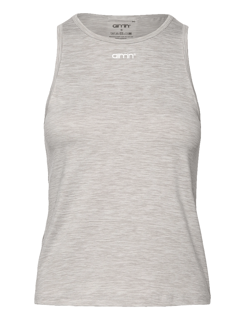 aim´n - Soft Basic Singlet - Õlapaeltega pluusid - grey melange - 1