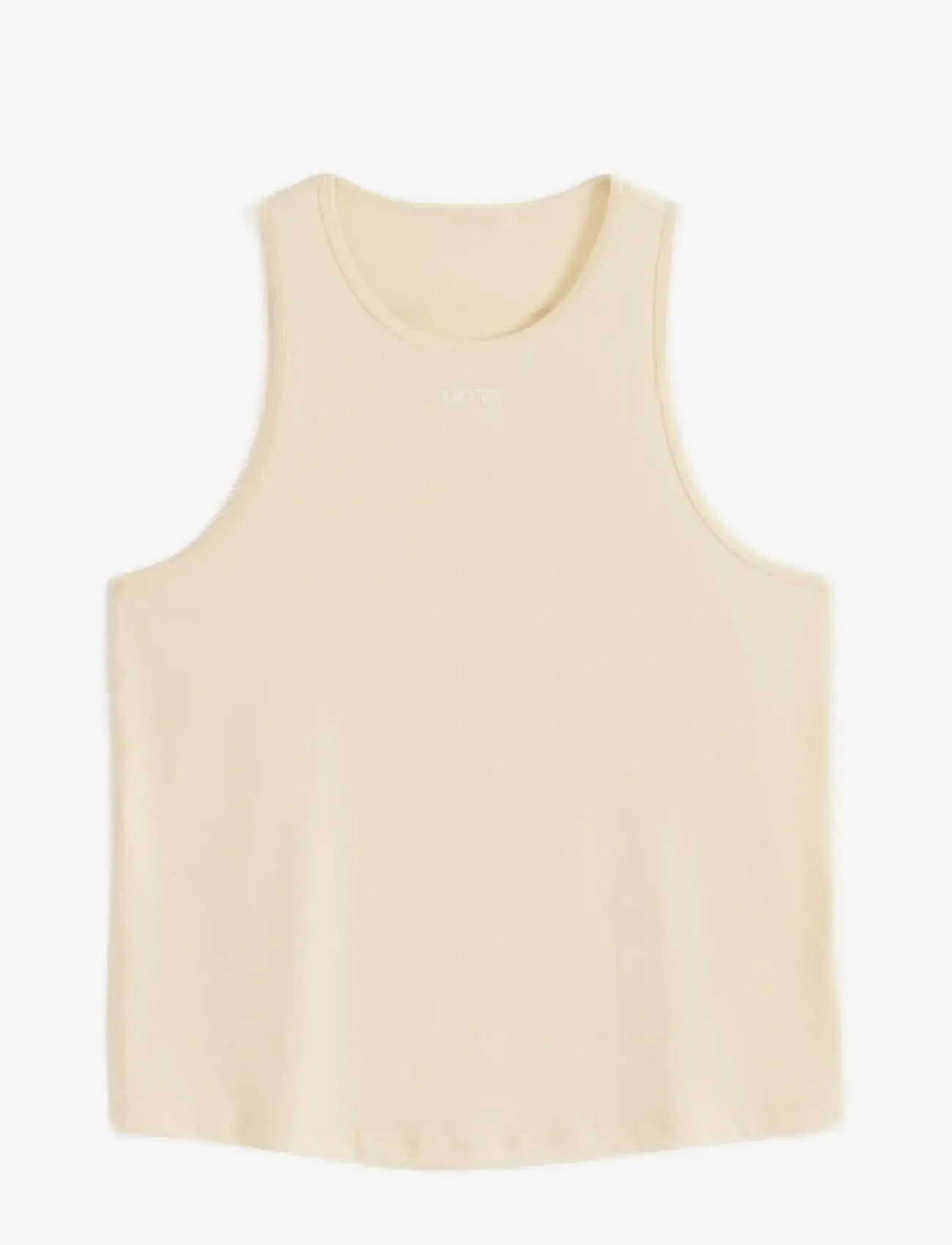 aim´n - Soft Basic Singlet - tank tops - lemon white - 1