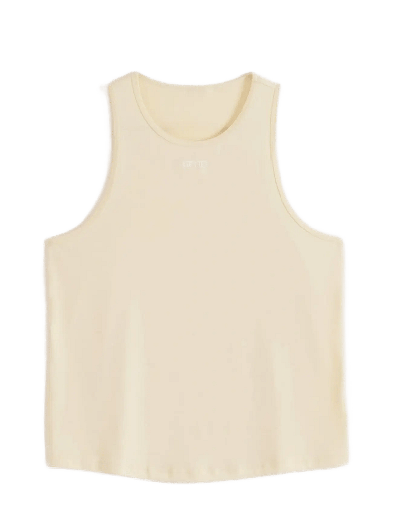 aim´n - Soft Basic Singlet - tank tops - lemon white - 1