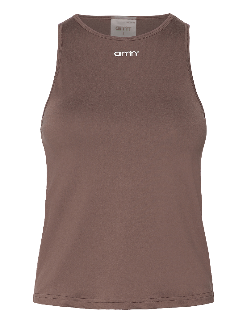 aim´n - Soft Basic Singlet - berankoviai marškinėliai - macchiato - 1