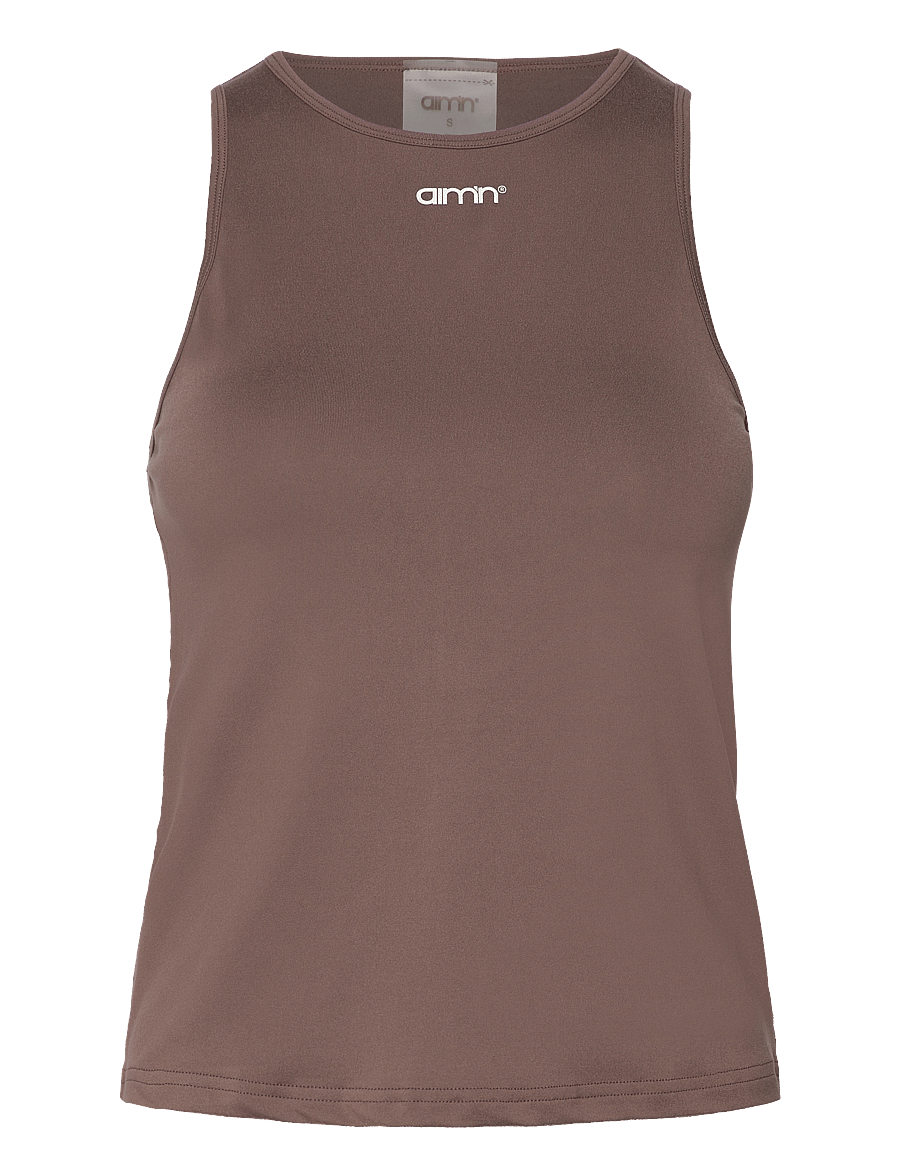 aim´n - Soft Basic Singlet - tank tops - macchiato - 1