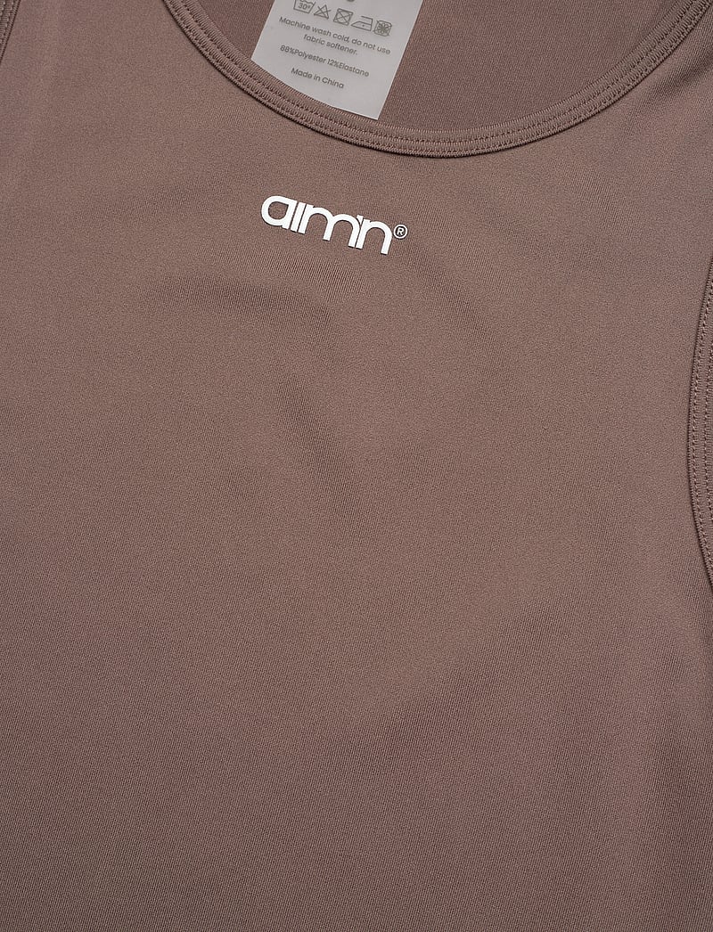 aim´n - Soft Basic Singlet - berankoviai marškinėliai - macchiato - 5