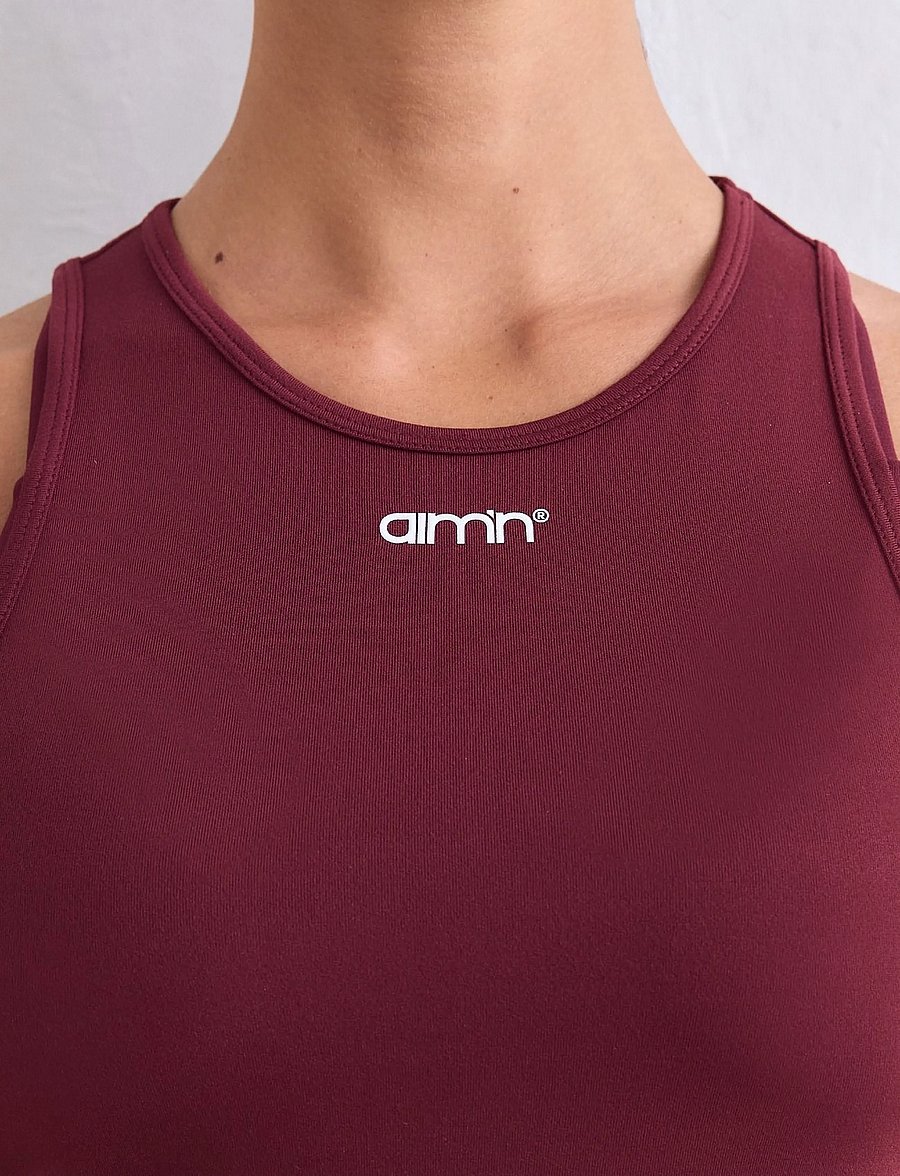 aim´n - Soft Basic Singlet - toppar & t-shirts - merlot - 5