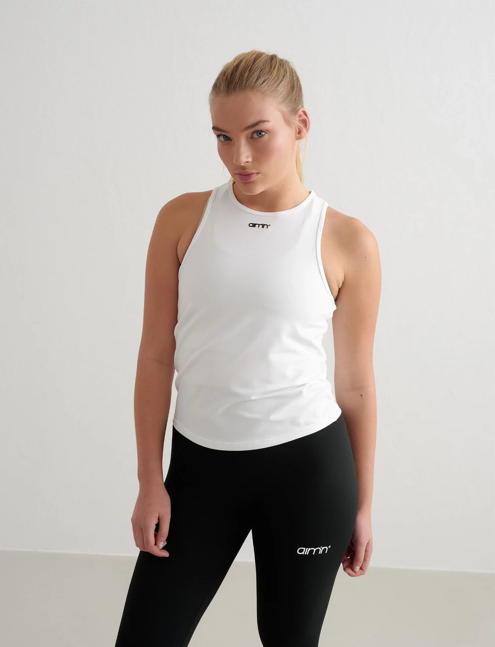 aim´n - Soft Basic Singlet - tank tops - white - 0