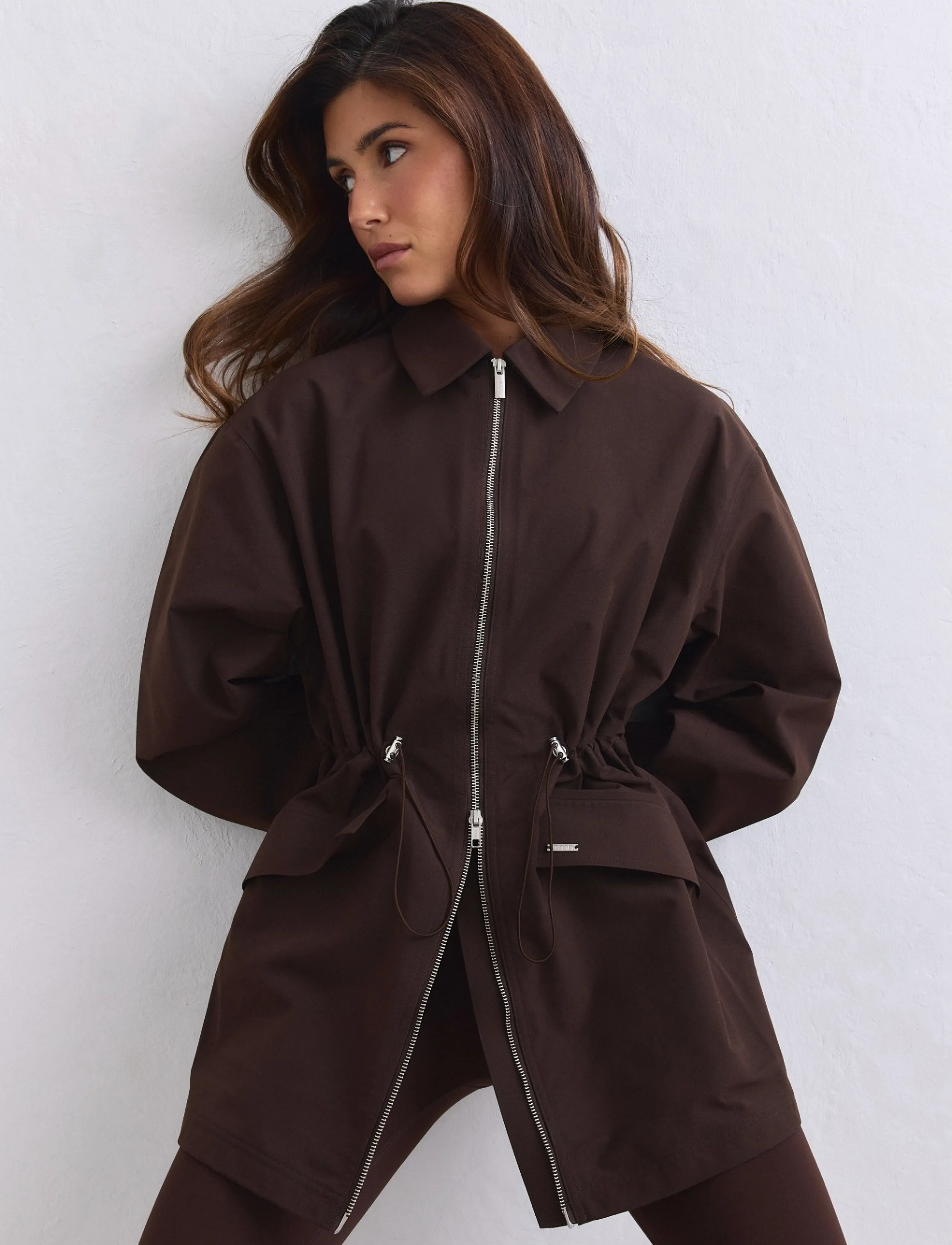 aim´n - Waterproof Zip Jacket - vabaaja jakid - chocolate - 4