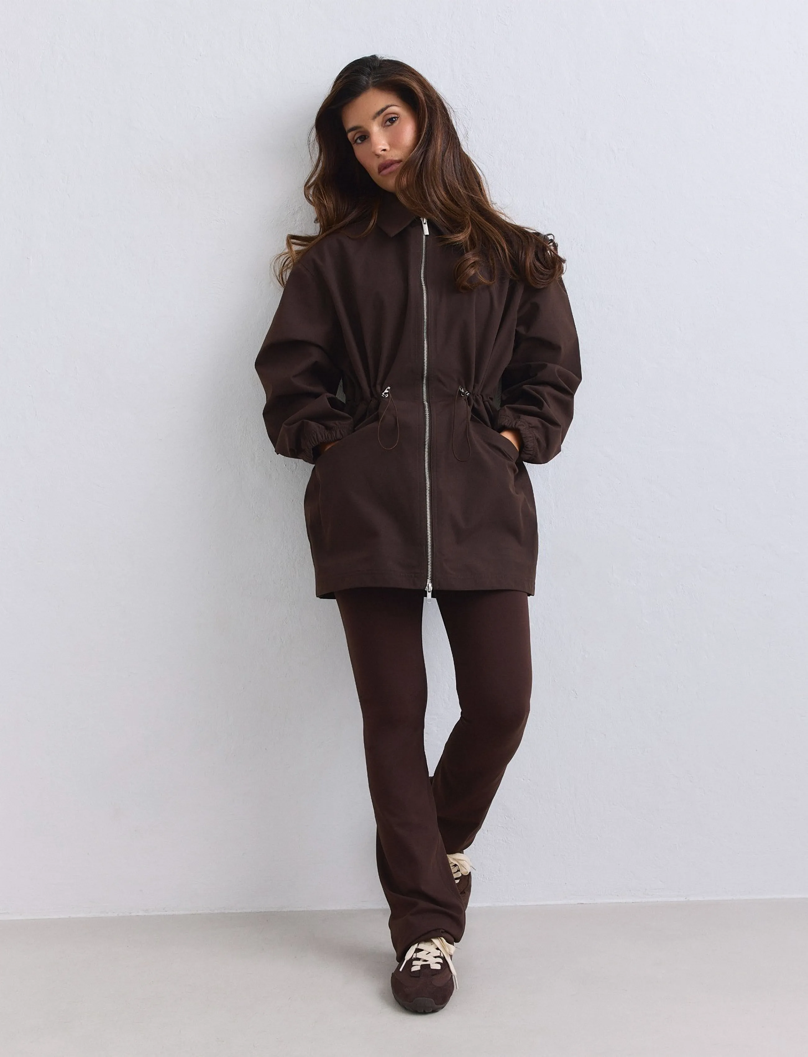 aim´n - Waterproof Zip Jacket - vabaaja jakid - chocolate - 5