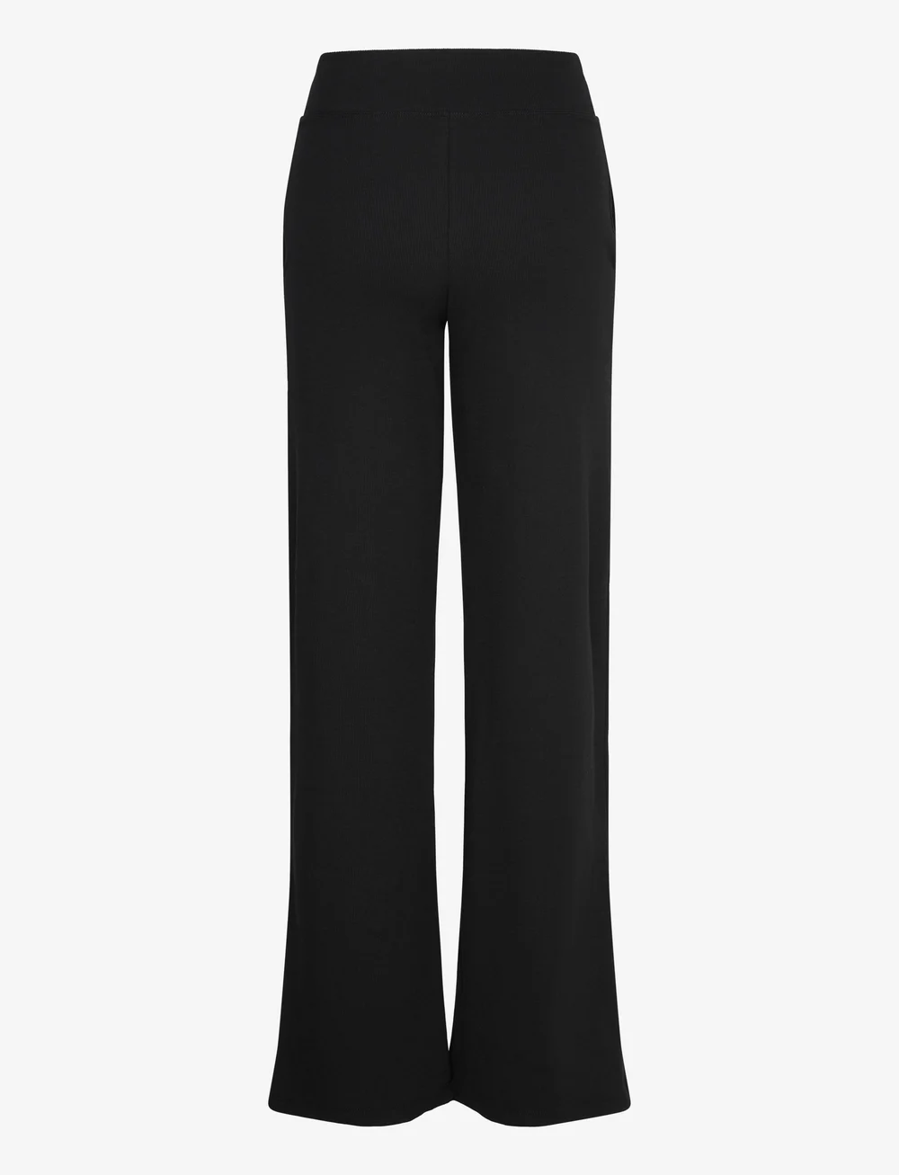 aim´n - Ease Ribbed Wide Pants - casual - black - 2