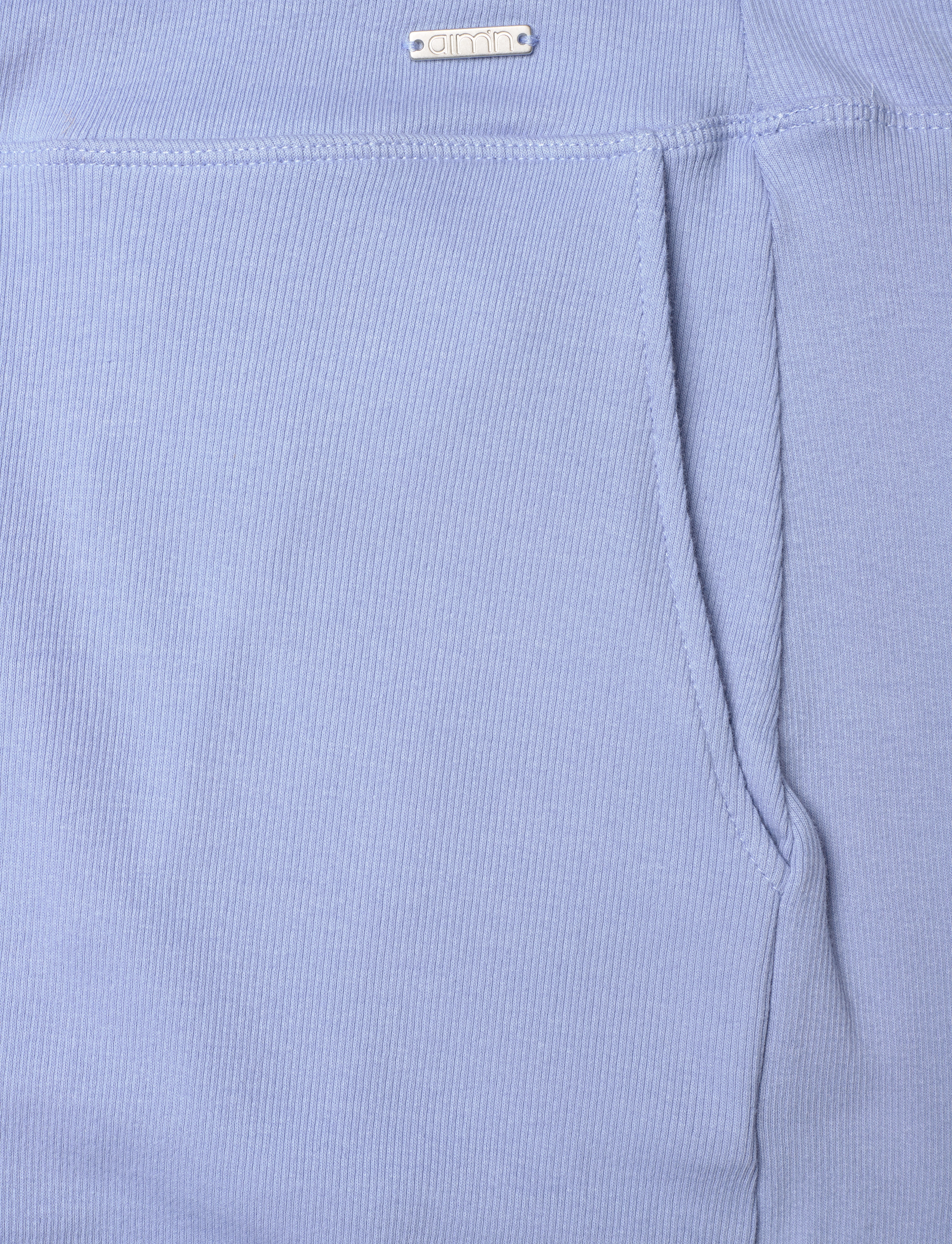 aim´n - Ease Ribbed Wide Pants - joggingbukser - blue mist - 5
