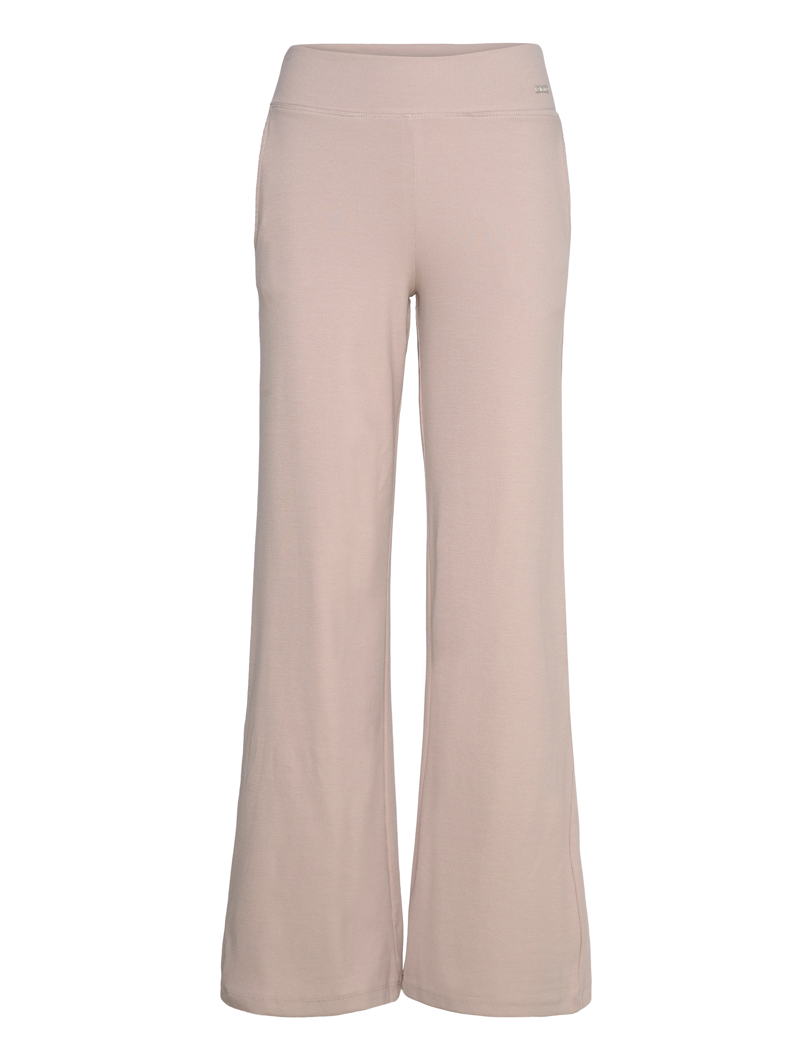 AIM ́N Ease Ribbed Wide Hosen Beige - L - Damen