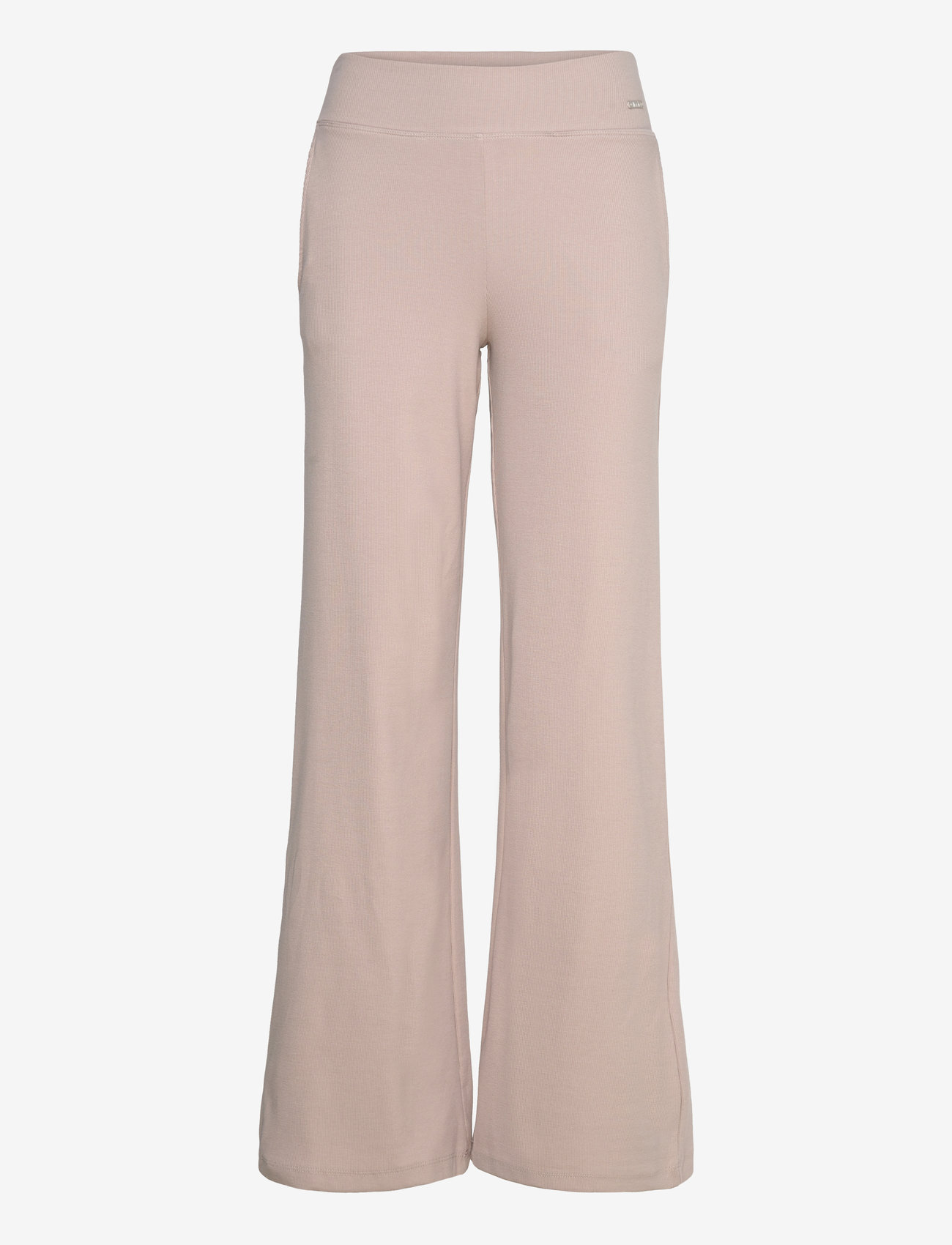 aim´n - Ease Ribbed Wide Pants - casual - dark clay - 1