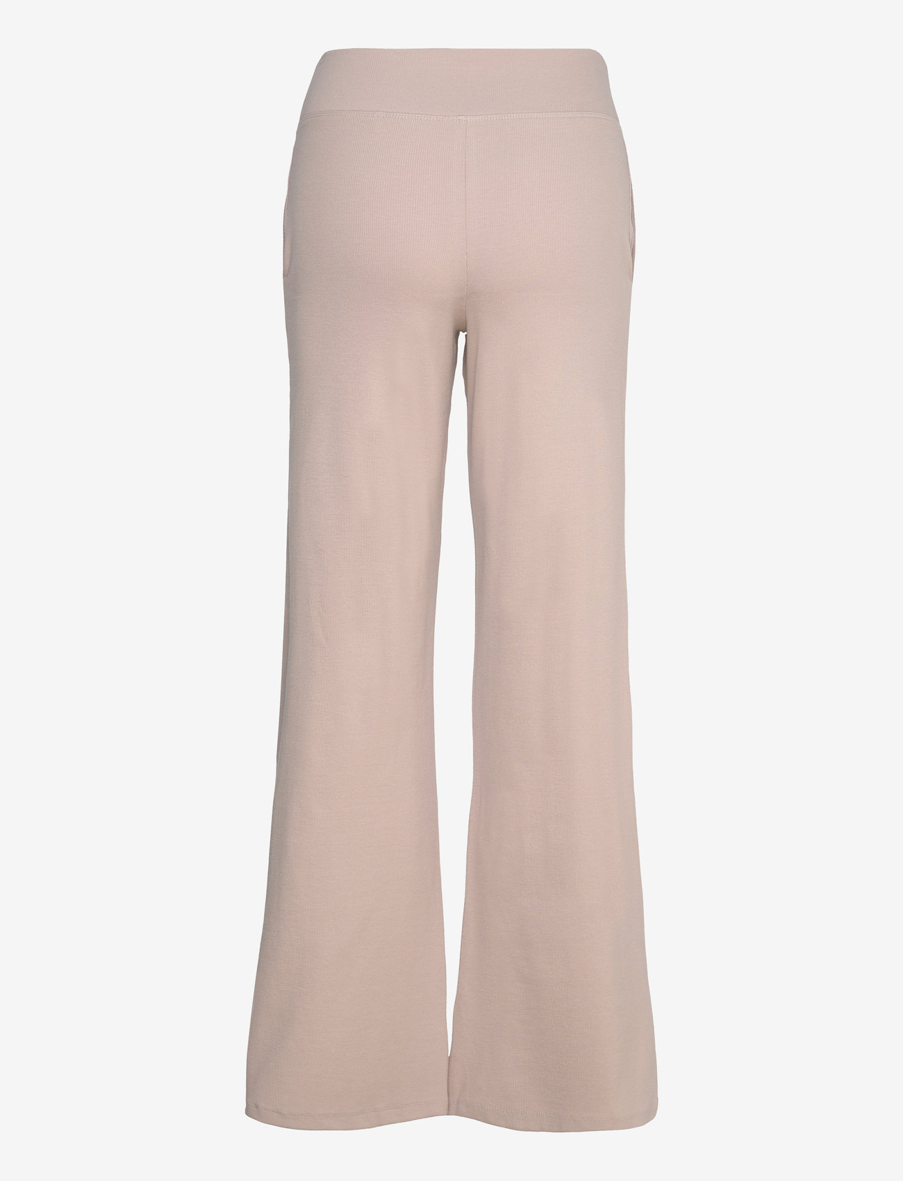 aim´n - Ease Ribbed Wide Pants - casual - dark clay - 2