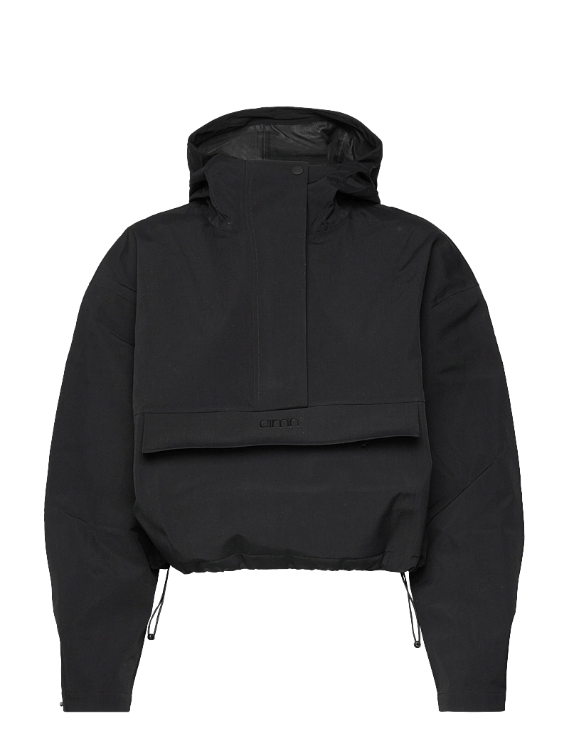 aim´n - Cropped Waterproof Anorak - anorakid - black - 1