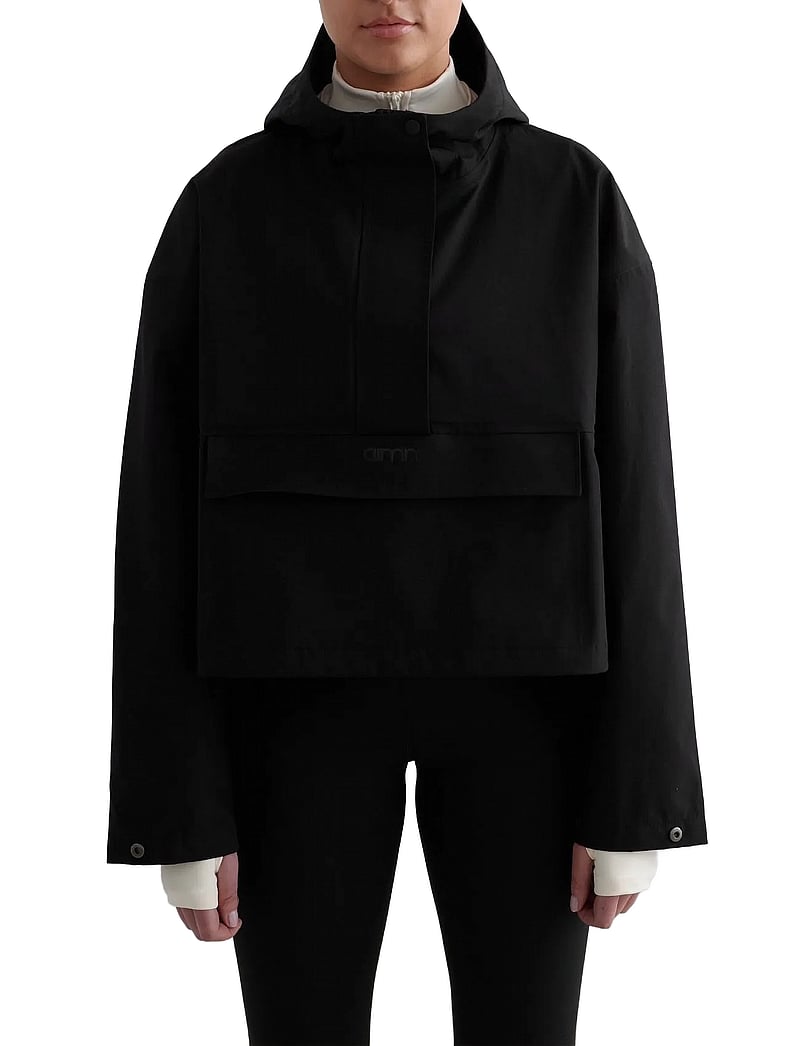 aim´n - Cropped Waterproof Anorak - anorakid - black - 0