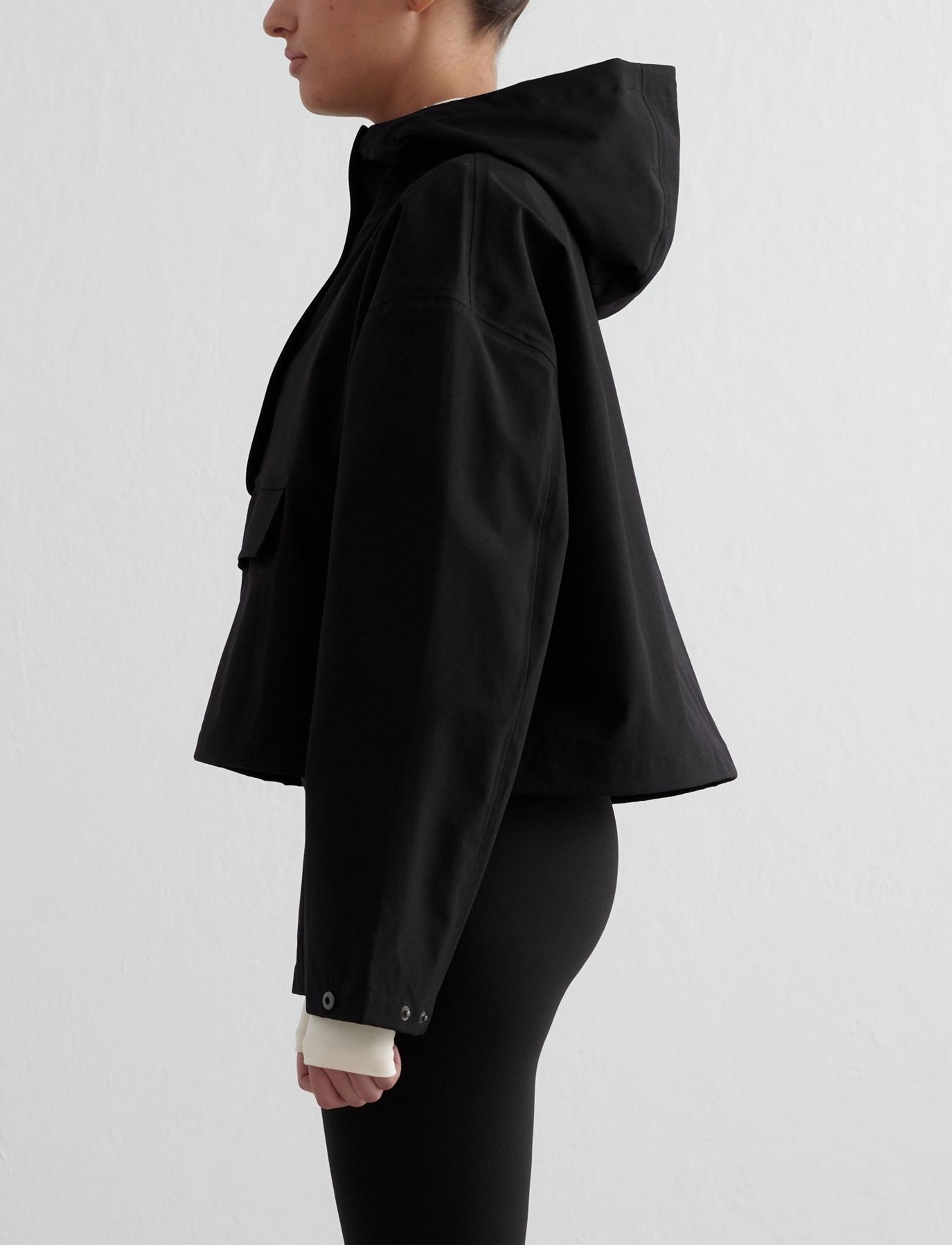 aim´n - Cropped Waterproof Anorak - anorakid - black - 5