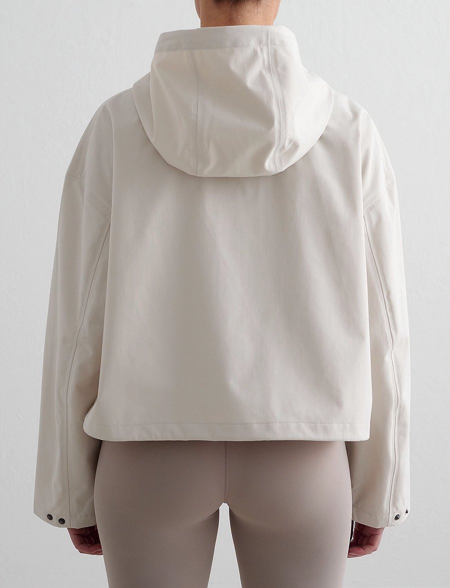 aim´n - Cropped Waterproof Anorak - anoraks - clay - 3