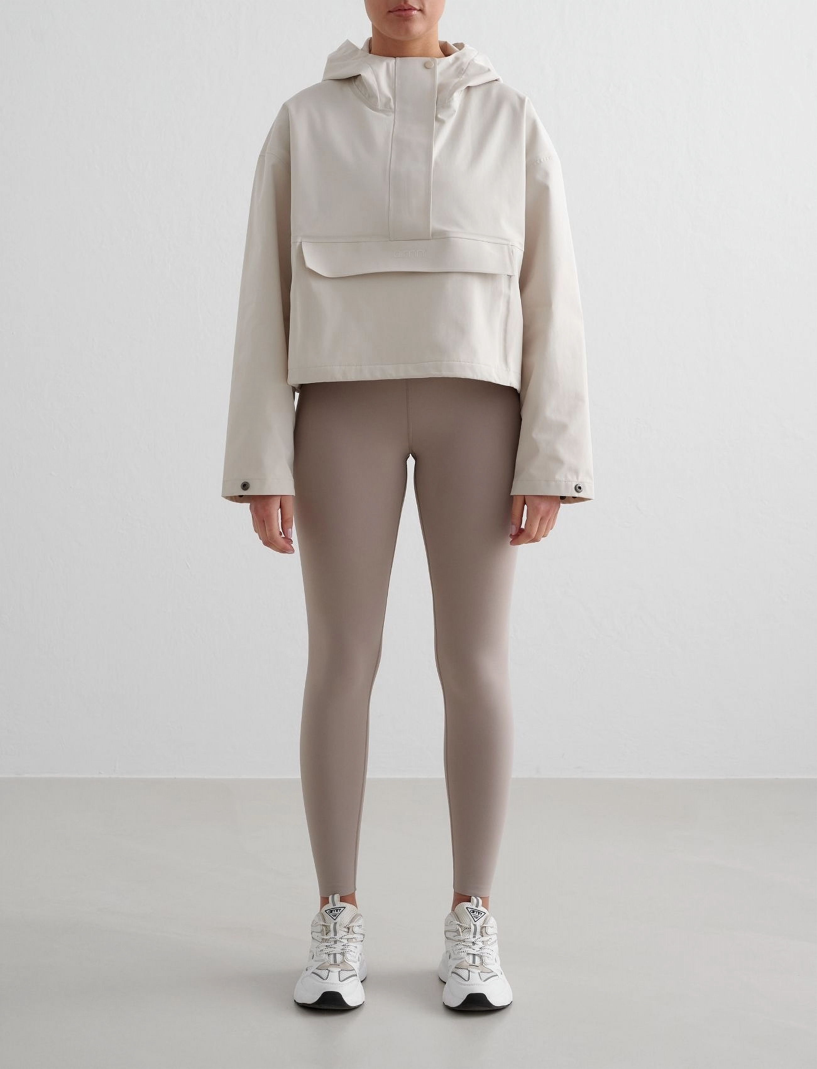 aim´n - Cropped Waterproof Anorak - anoraks - clay - 4