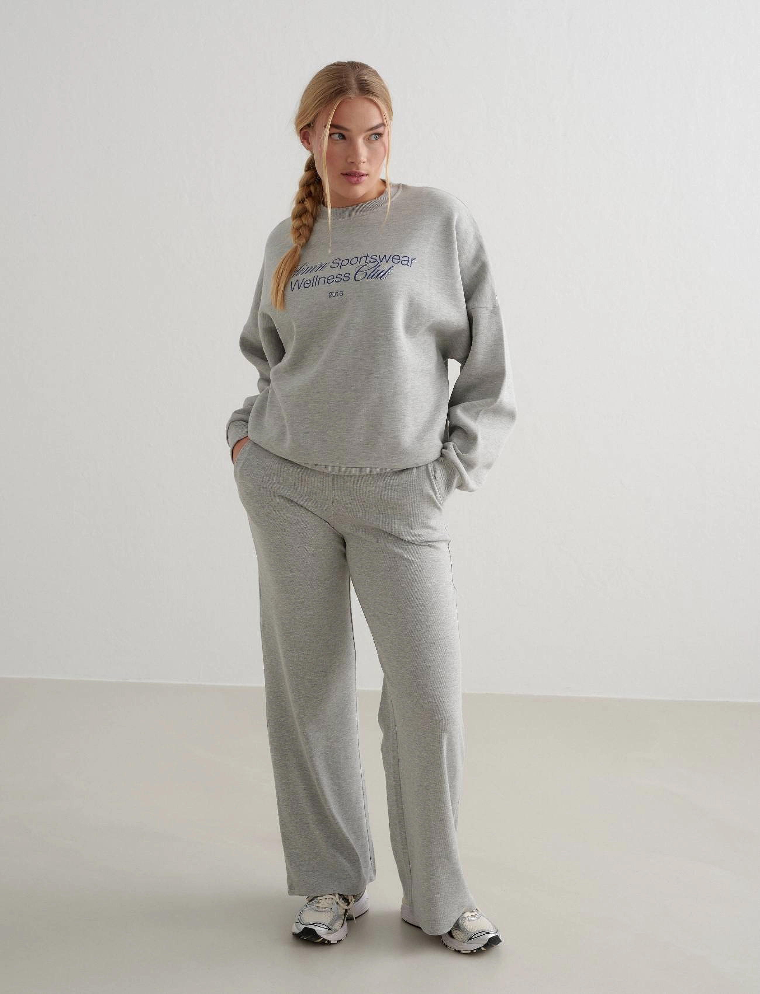 aim ́n Wellness Sweatshirt, Kvinder, Højhalset Sweatshirt, Grå, Str: XS