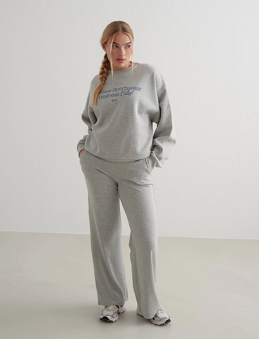 aim´n - Wellness Sweatshirt - oberteile - grey melange - 0