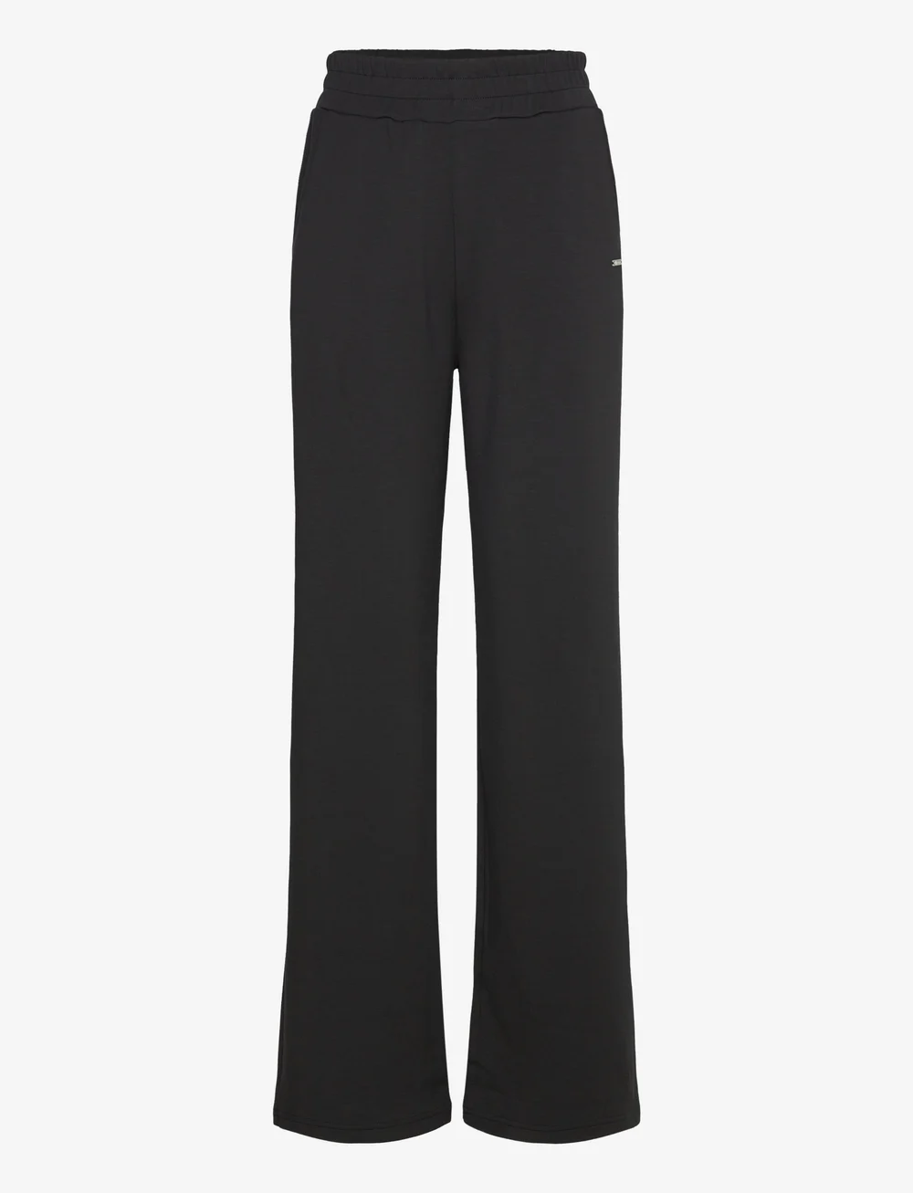 aim´n - Comfy Modal Wide Pants - kasdienio stiliaus kelnės - black - 1