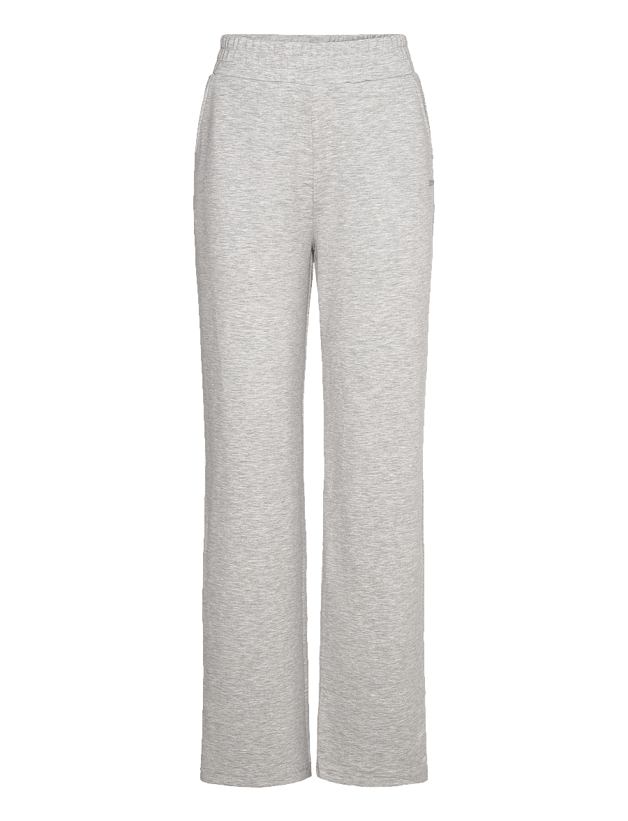 aim´n - Comfy Modal Wide Pants - casual - light grey melange - 1