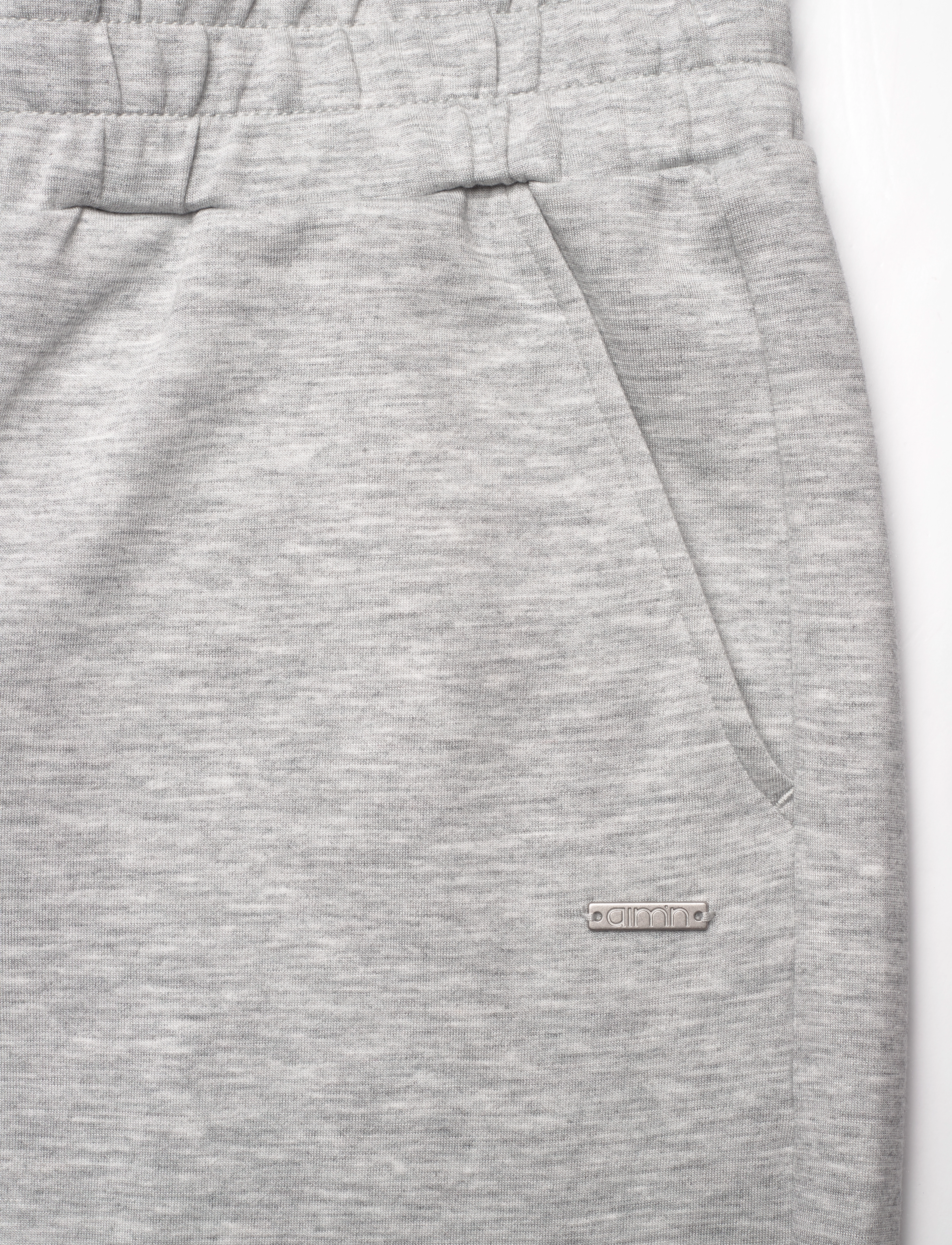 aim´n - Comfy Modal Wide Pants - sports pants - light grey melange - 5
