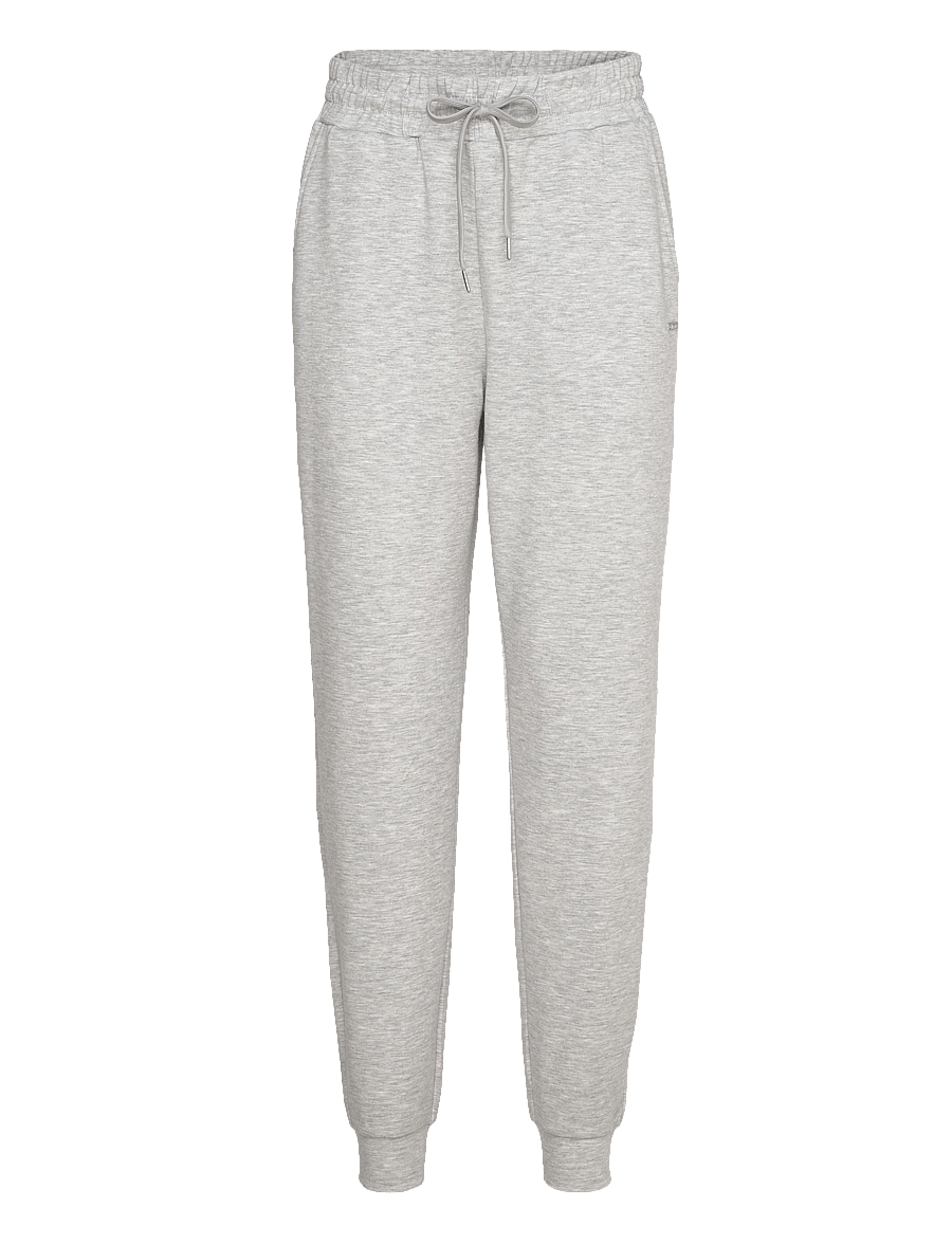 aim´n - Comfy Modal Pants - pantalon training - light grey melange - 0