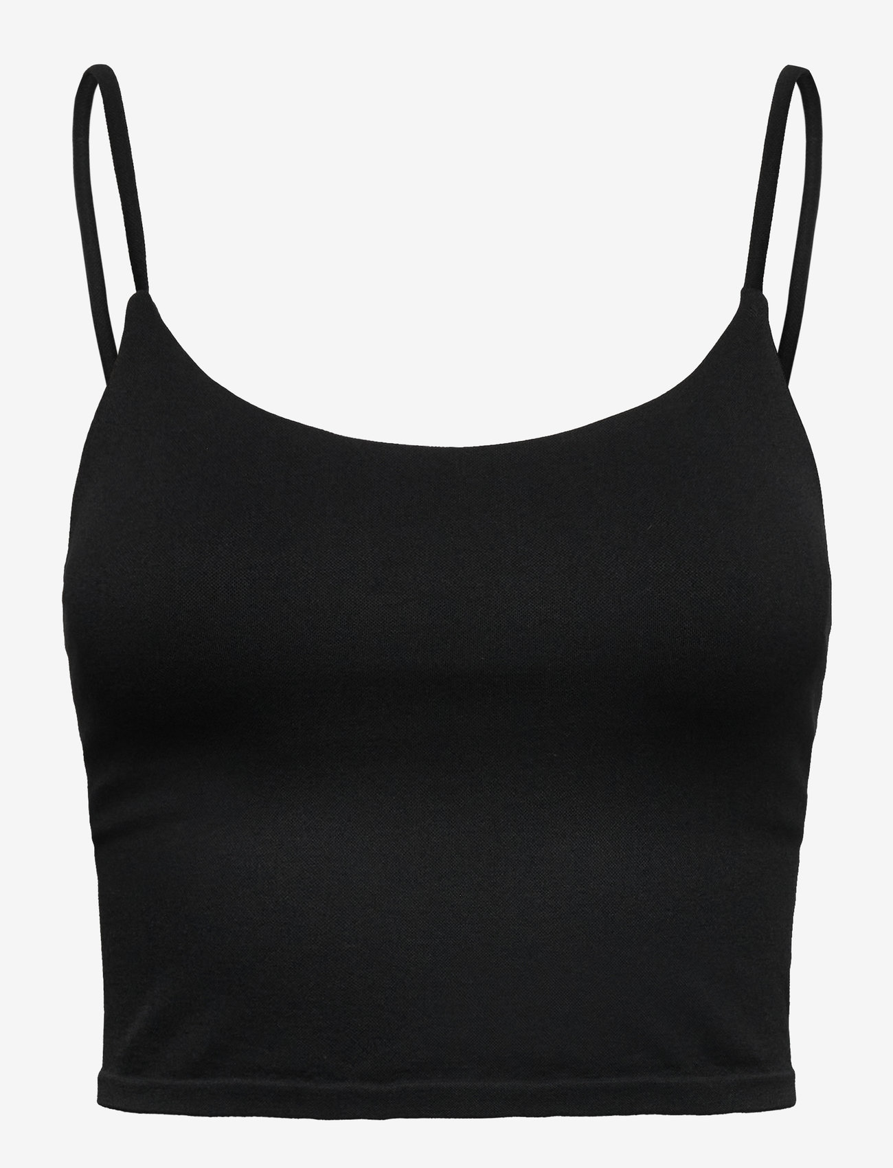 aim´n - Shape Seamless Strap Singlet - crop tops - black - 1