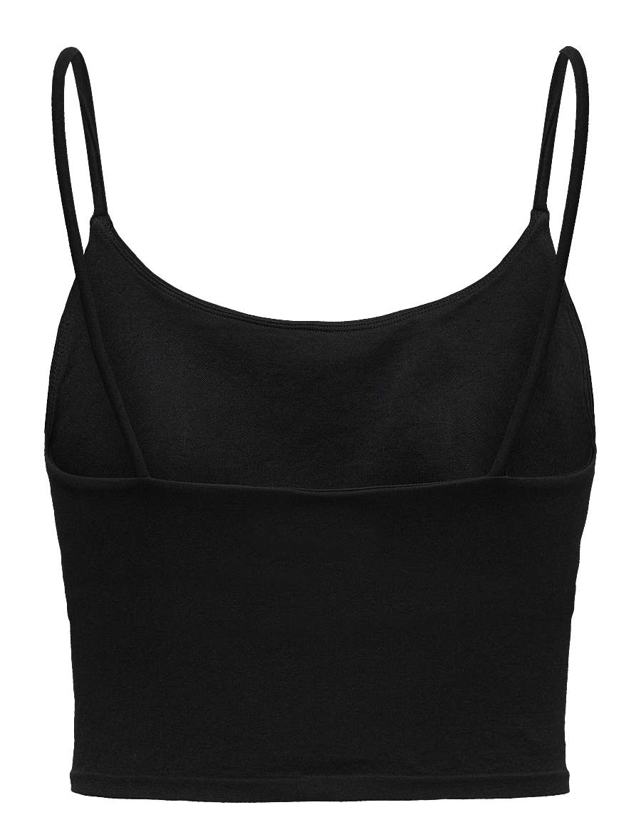aim´n - Shape Seamless Strap Singlet - Õlapaeltega pluusid - black - 2