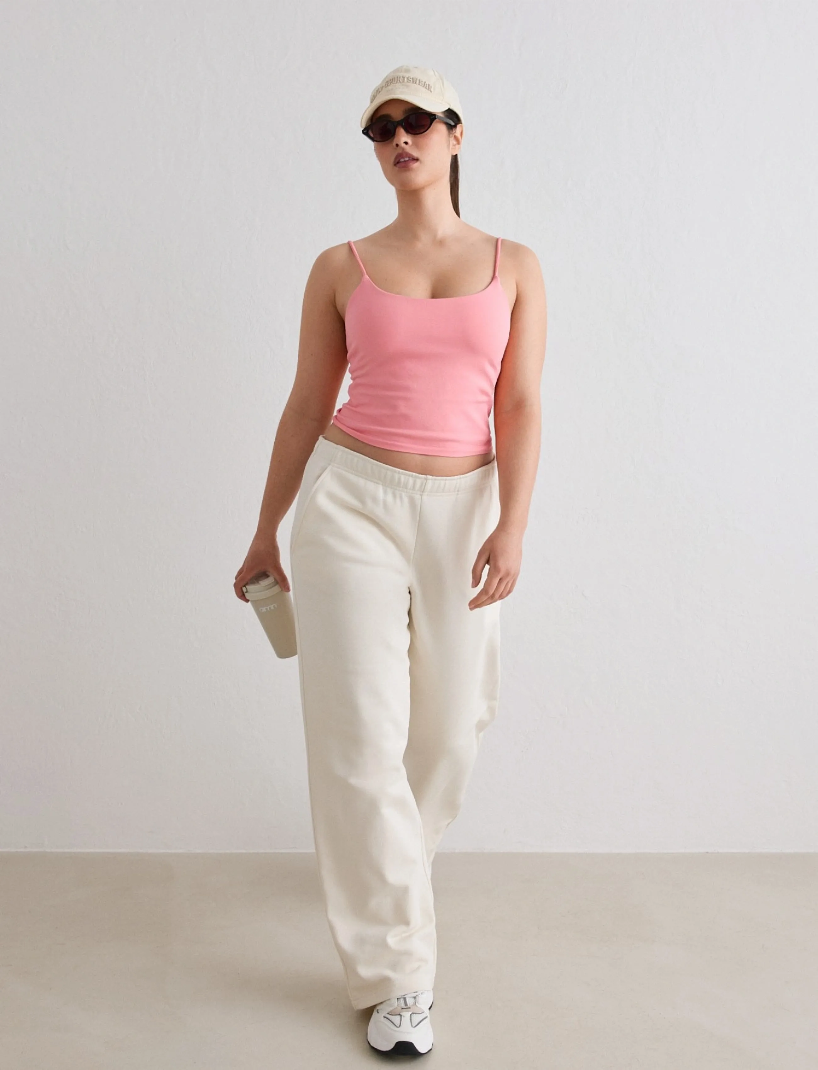 aim´n - Shape Seamless Strap Singlet - tank tops - blush - 4