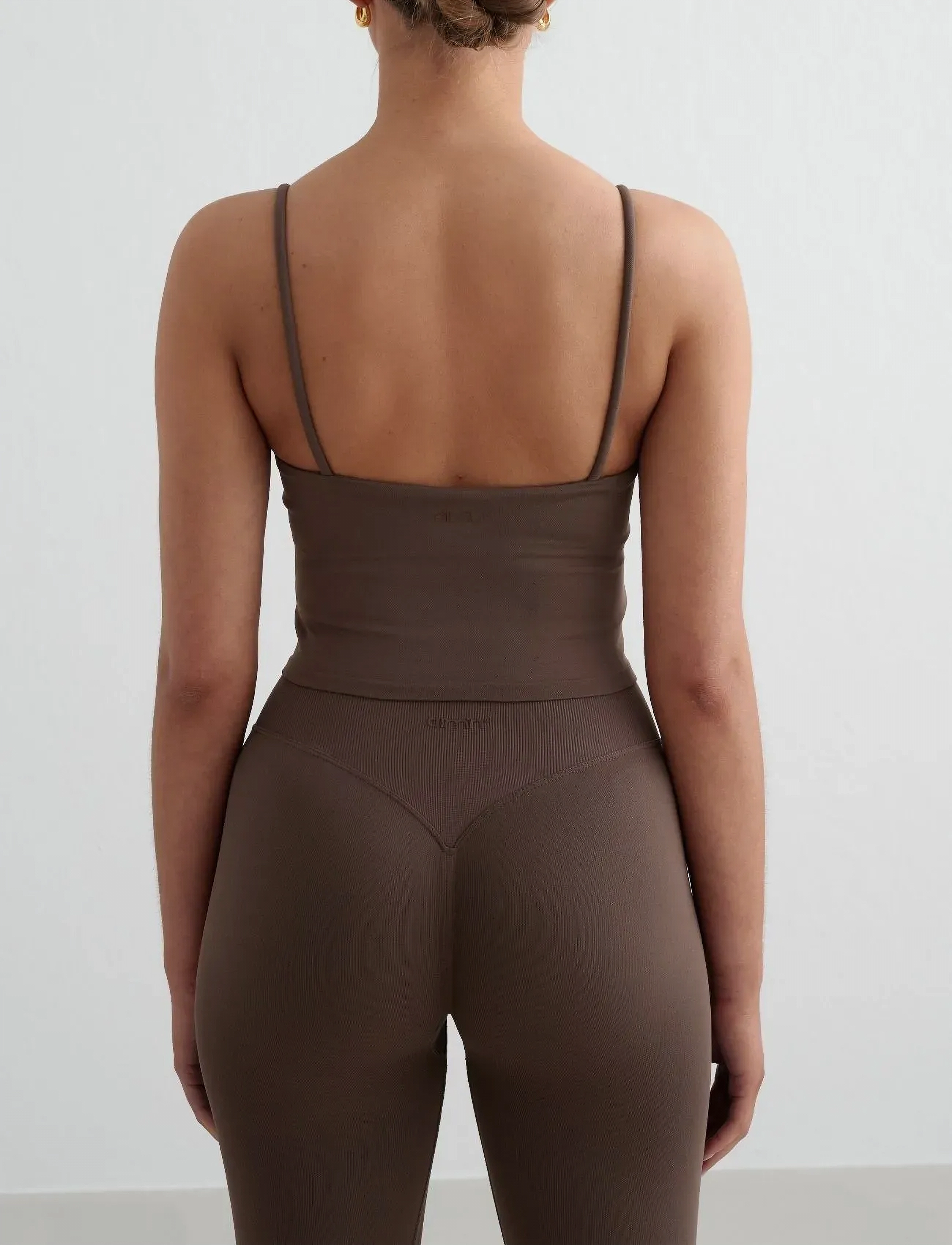 aim ́n Shape Seamless Strap Singlet, Kvinder, Stroptop, Brun, Str: L