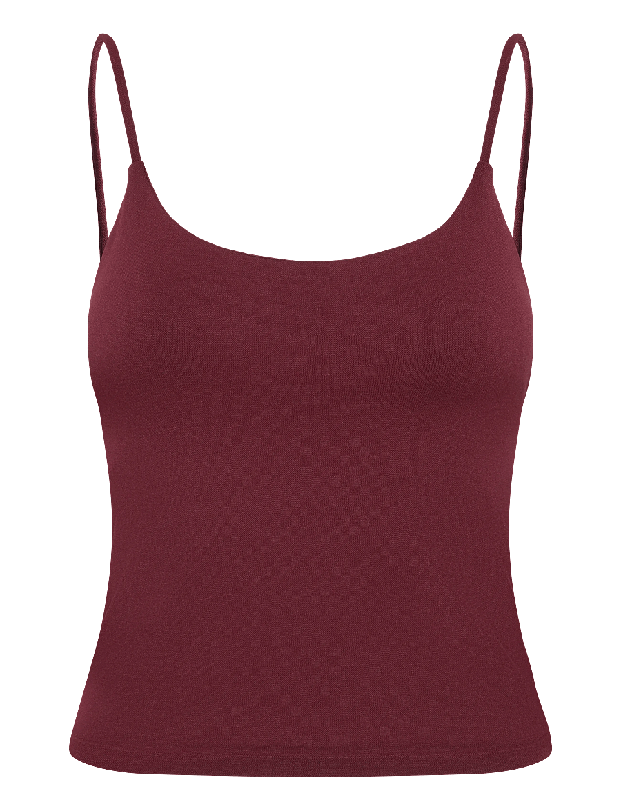 aim´n - Shape Seamless Strap Singlet - Õlapaeltega pluusid - merlot - 1
