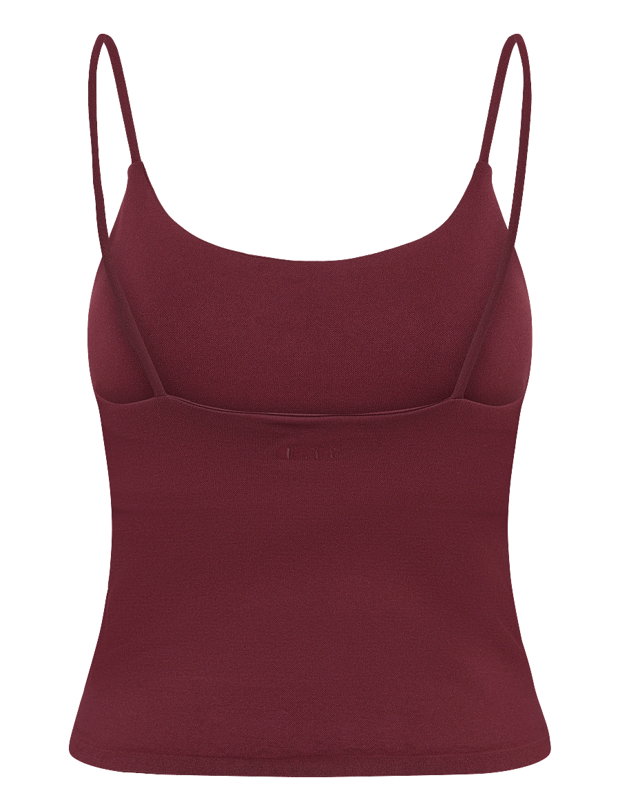 aim´n - Shape Seamless Strap Singlet - Õlapaeltega pluusid - merlot - 2