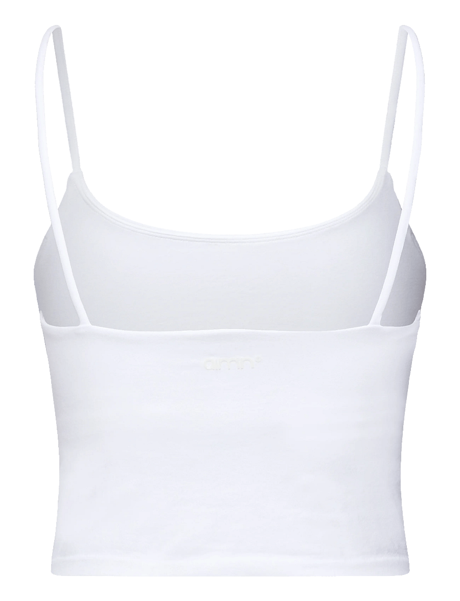 aim´n - Shape Seamless Strap Singlet - Õlapaeltega pluusid - white - 2